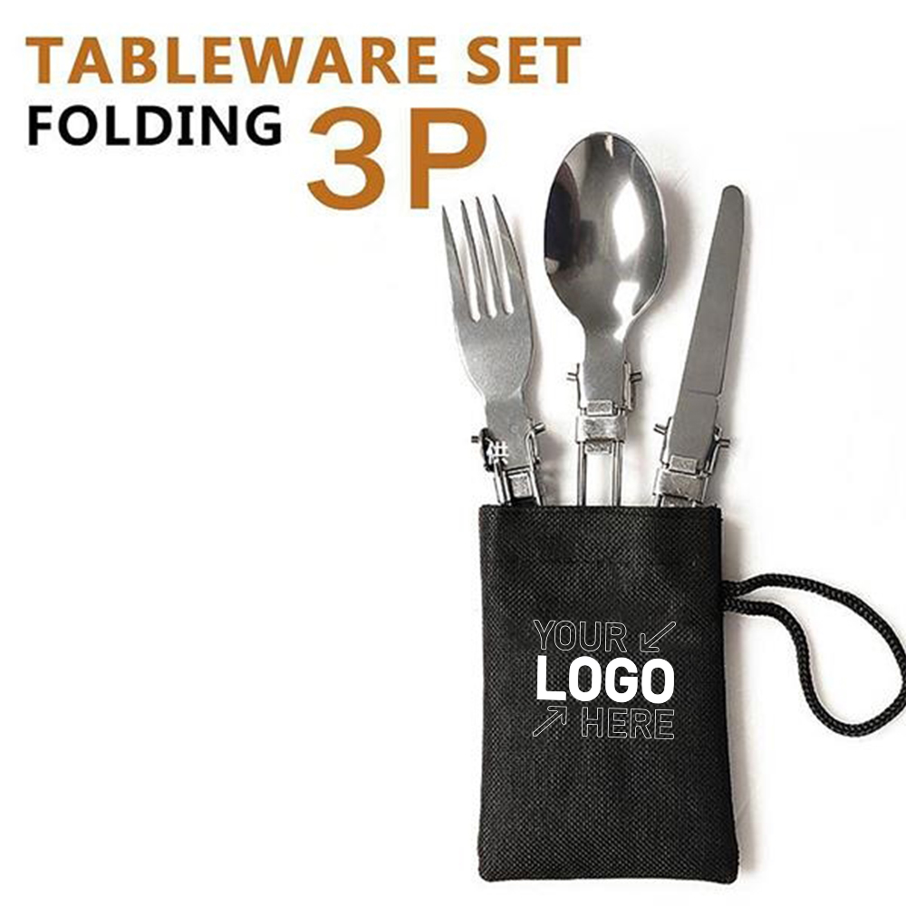Stainless Steel Tableware Set With Carry Case 2