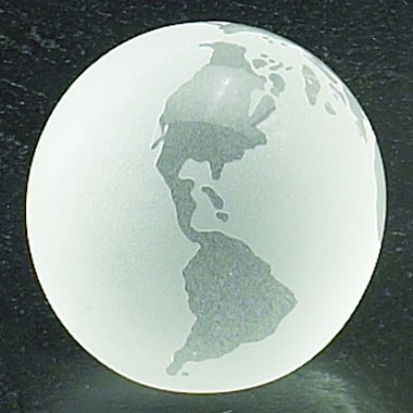 3" CRYSTAL GLOBE W/ FLAT BOTTOM 2