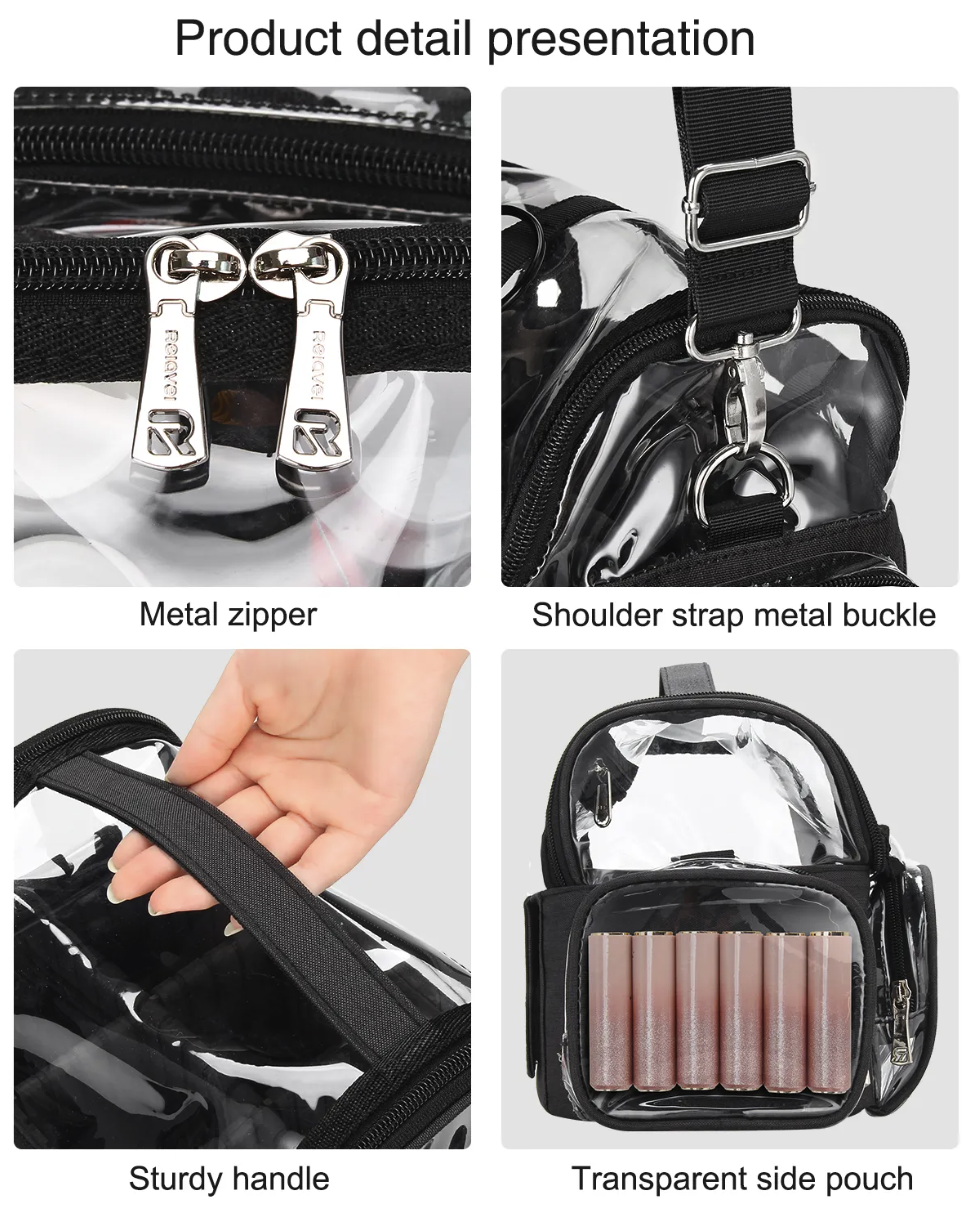Clear Travel Bag With Adjustable Dividers 2