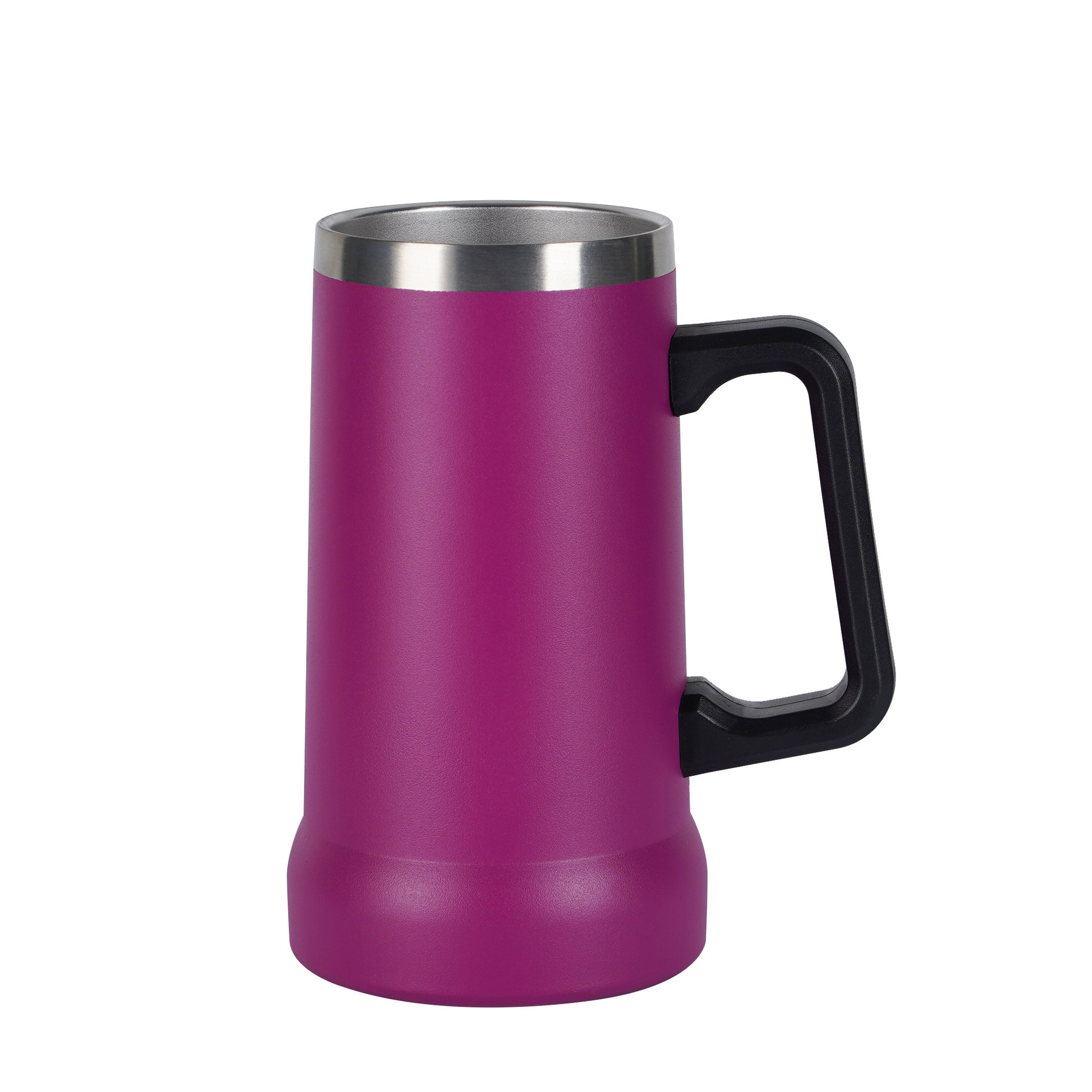 24 oz Stainless Steel Insulated Big Grip Beer Stein Mug 9