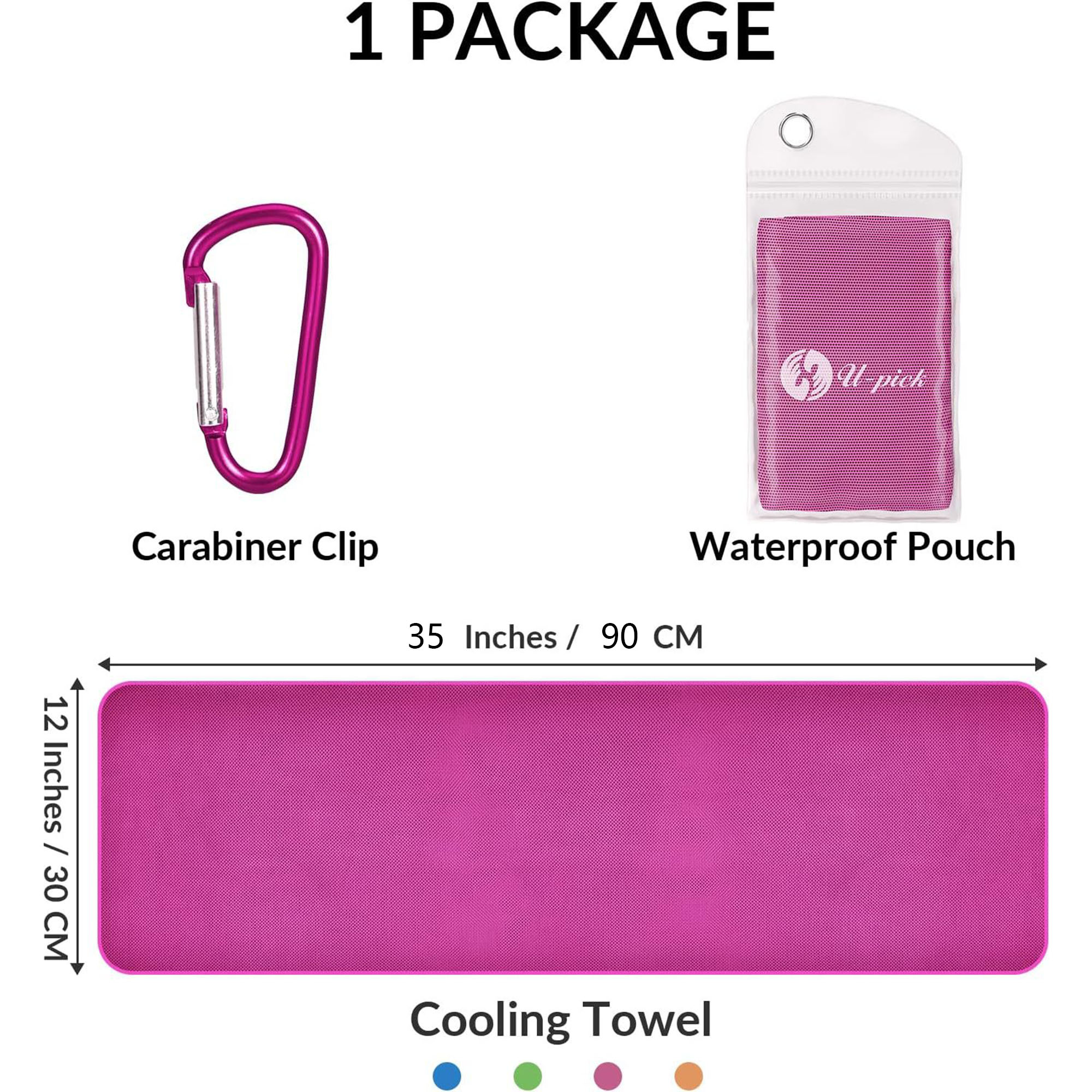 Breathable Cooling Towel with PVC Pocket 5