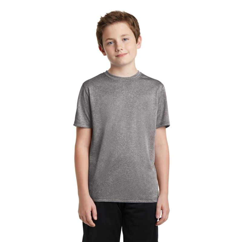 Sport-Tek Youth Heather Contender Tee. 24