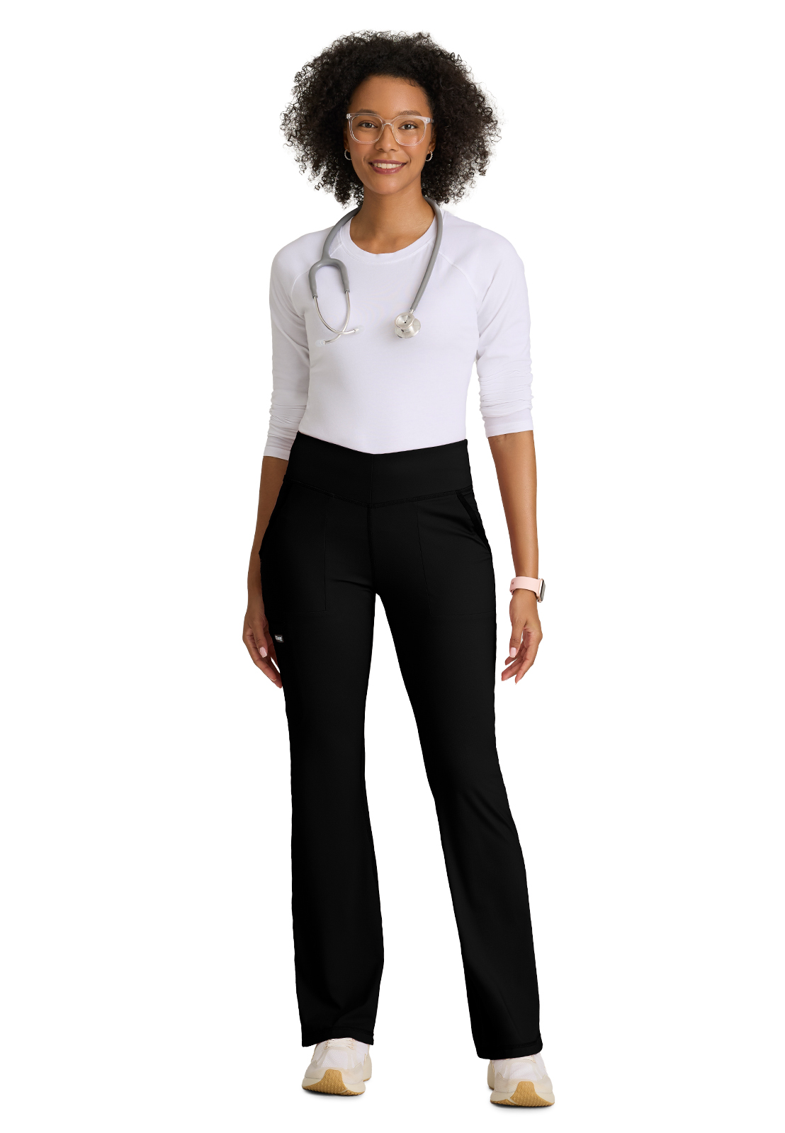 Grey's Anatomy Knit Stretch - Women's Five-Pocket V-Front Swift Scrub Pant 14