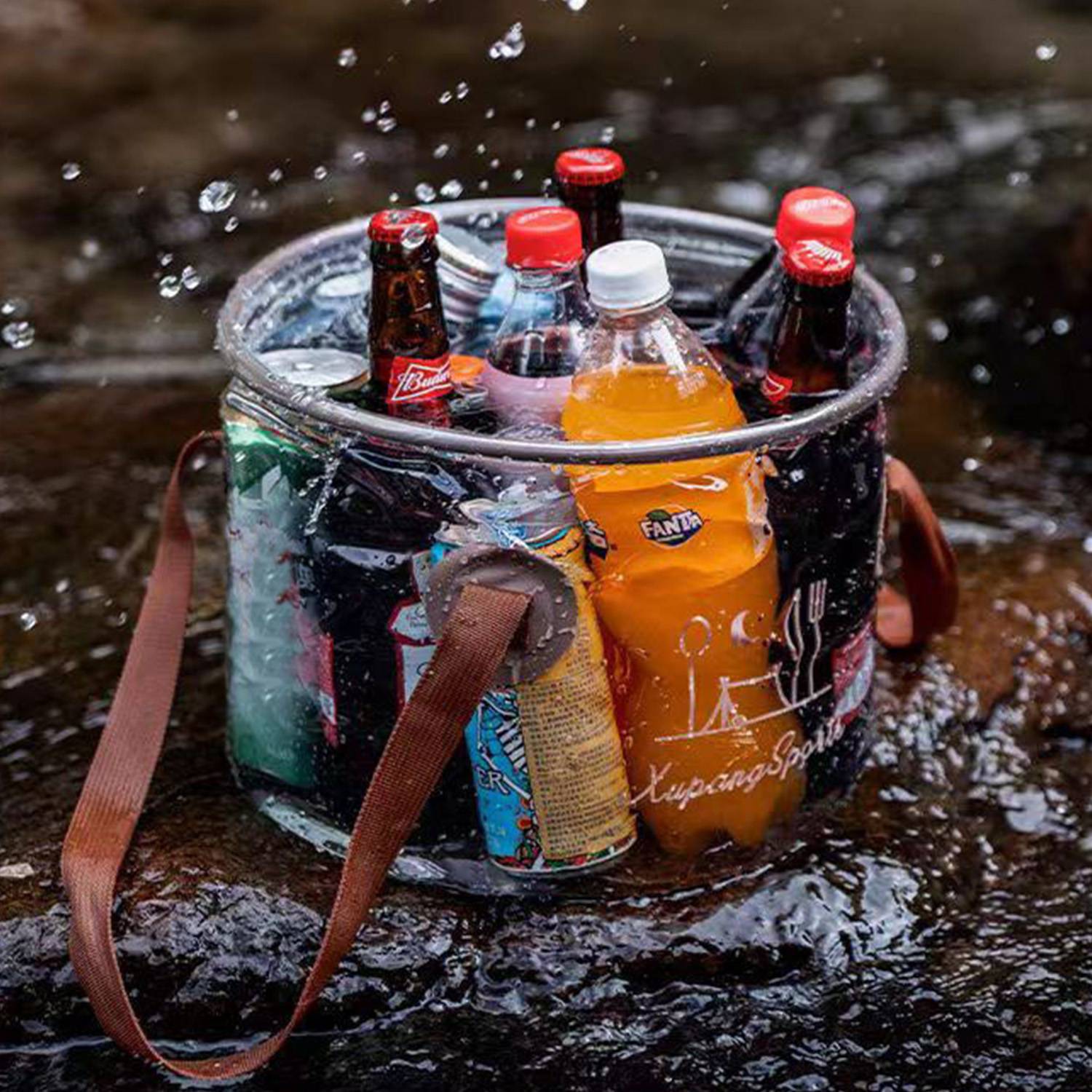 Outdoor portable folding bucket 3