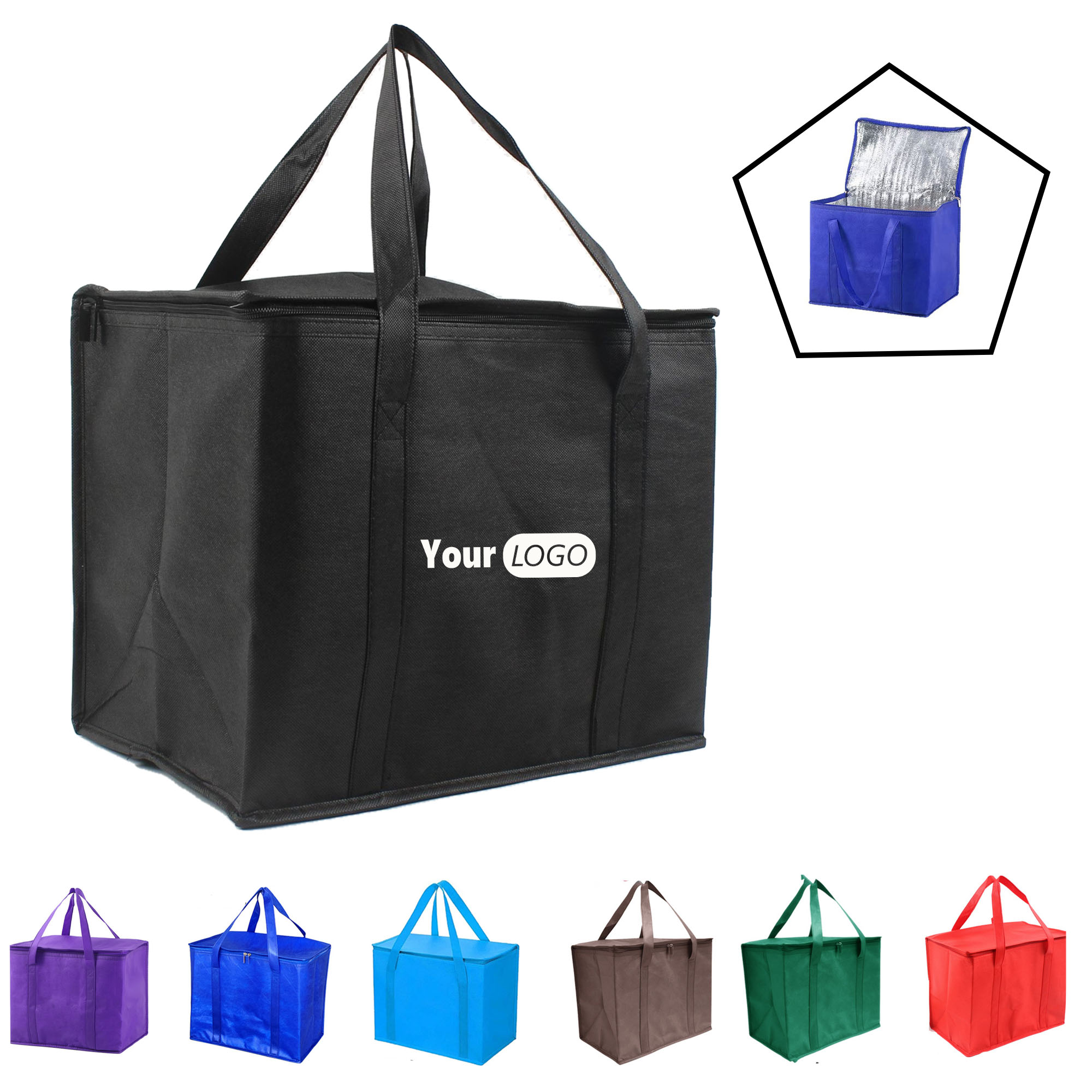 Large Aluminum Foil Insulated Bag 2