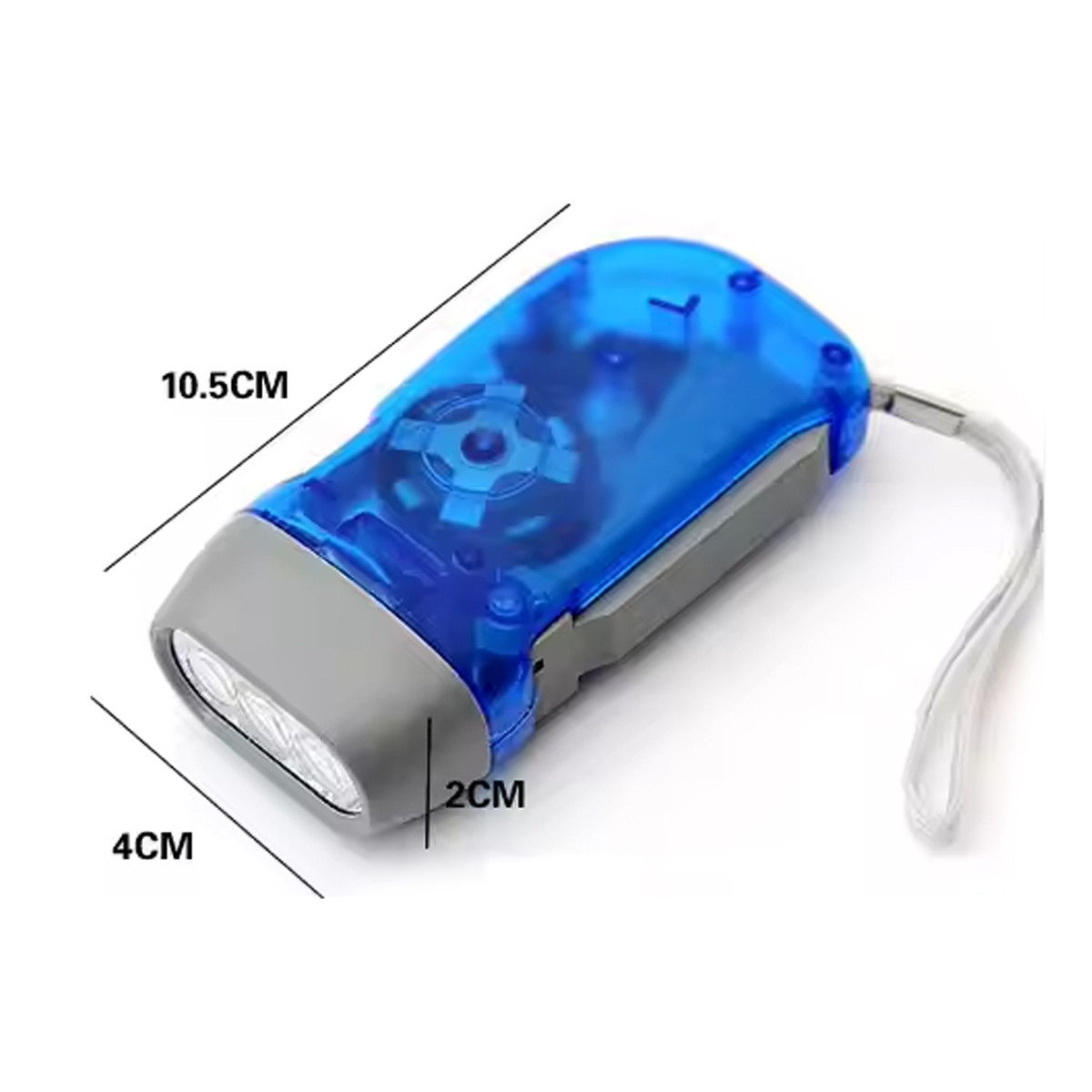 Hand Crank LED Flashlight with Dynamo Power 4