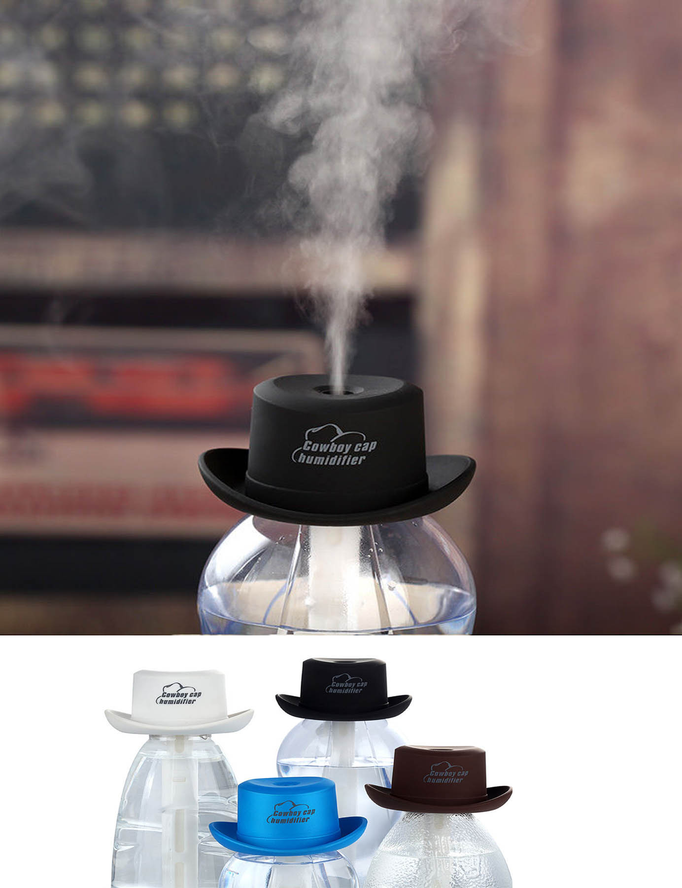 iBank ® Portable Bottle Air Humidifier with USB Cable 2