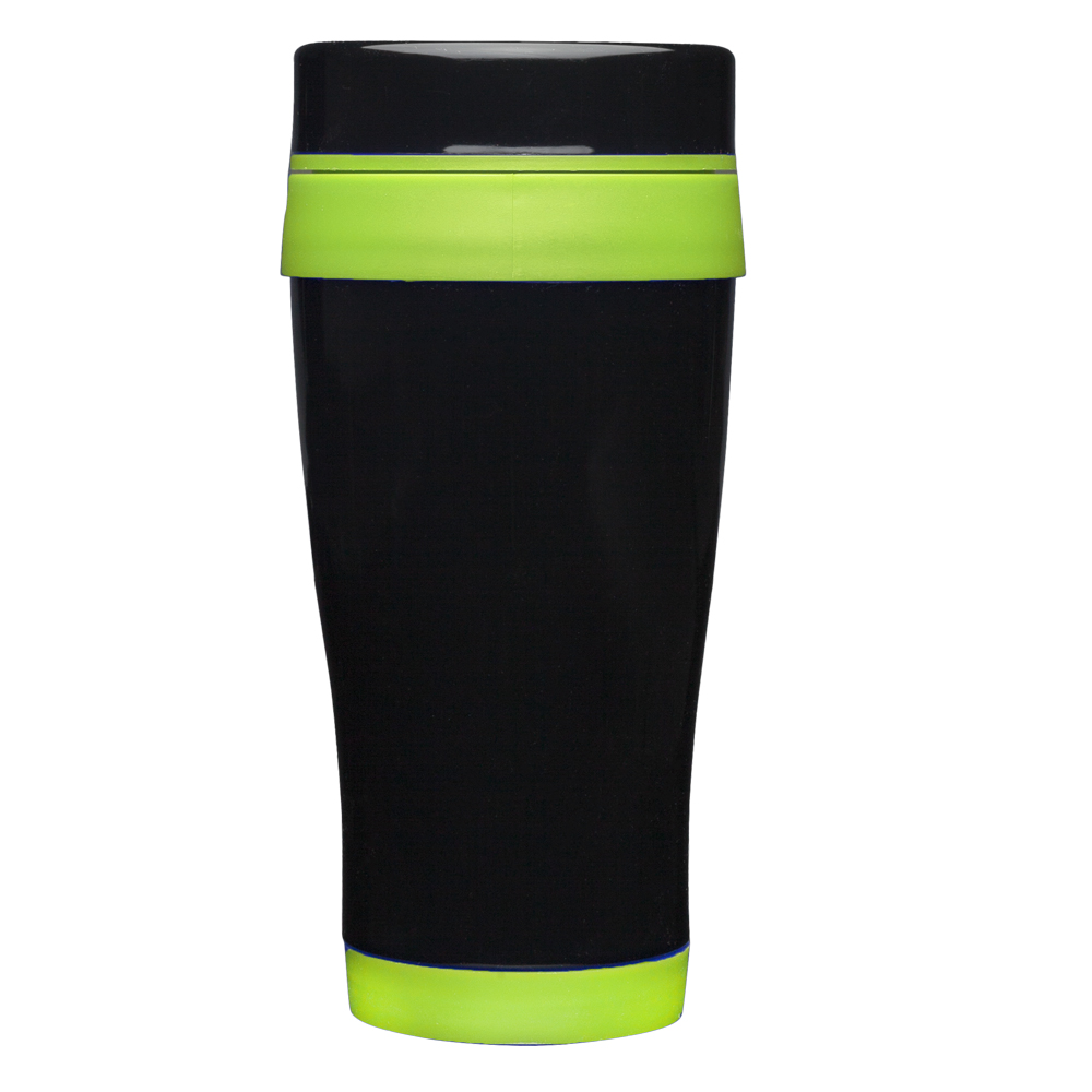 16 oz Black Stainless Steel Travel Mug 5