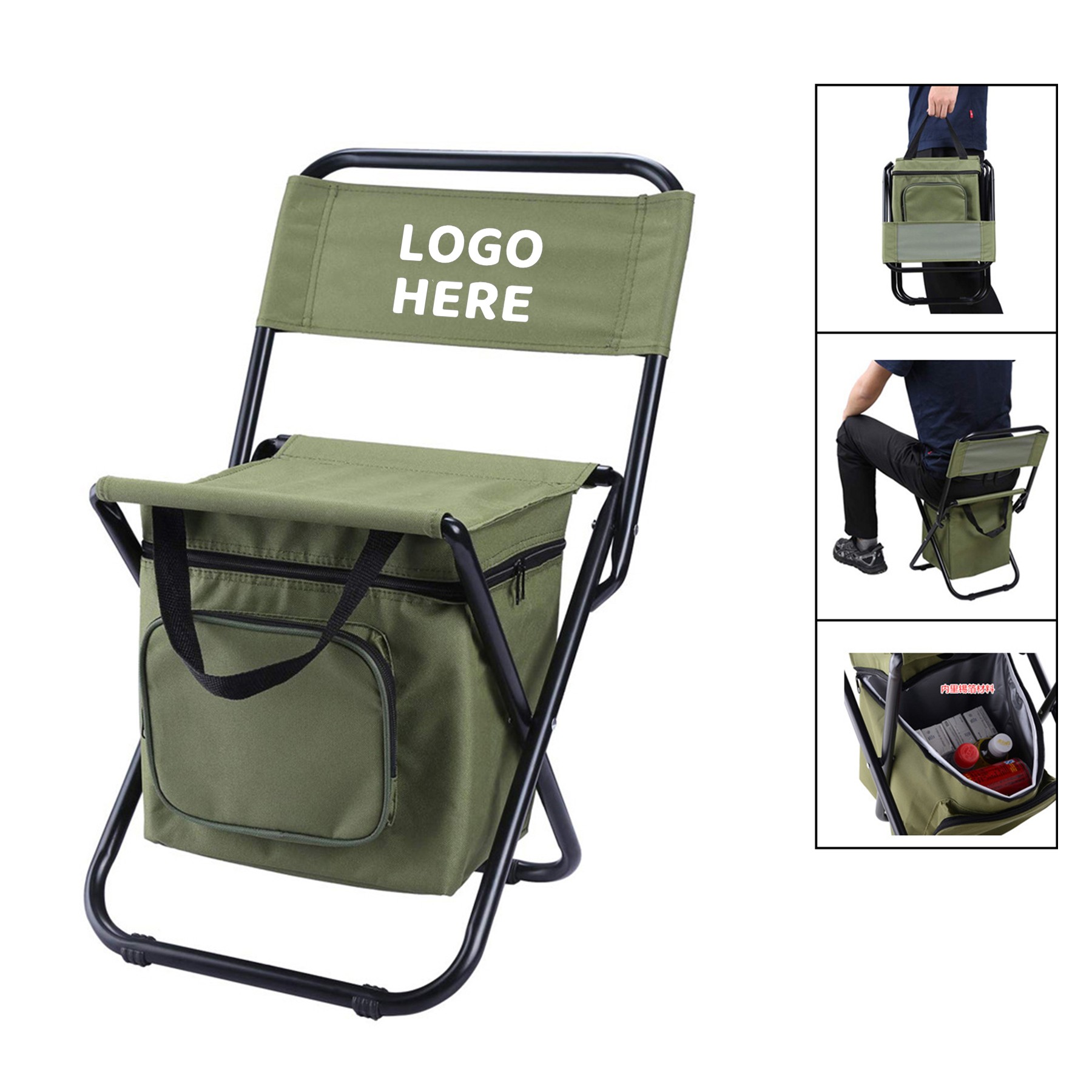 Fishing Chair With Cooler Bag