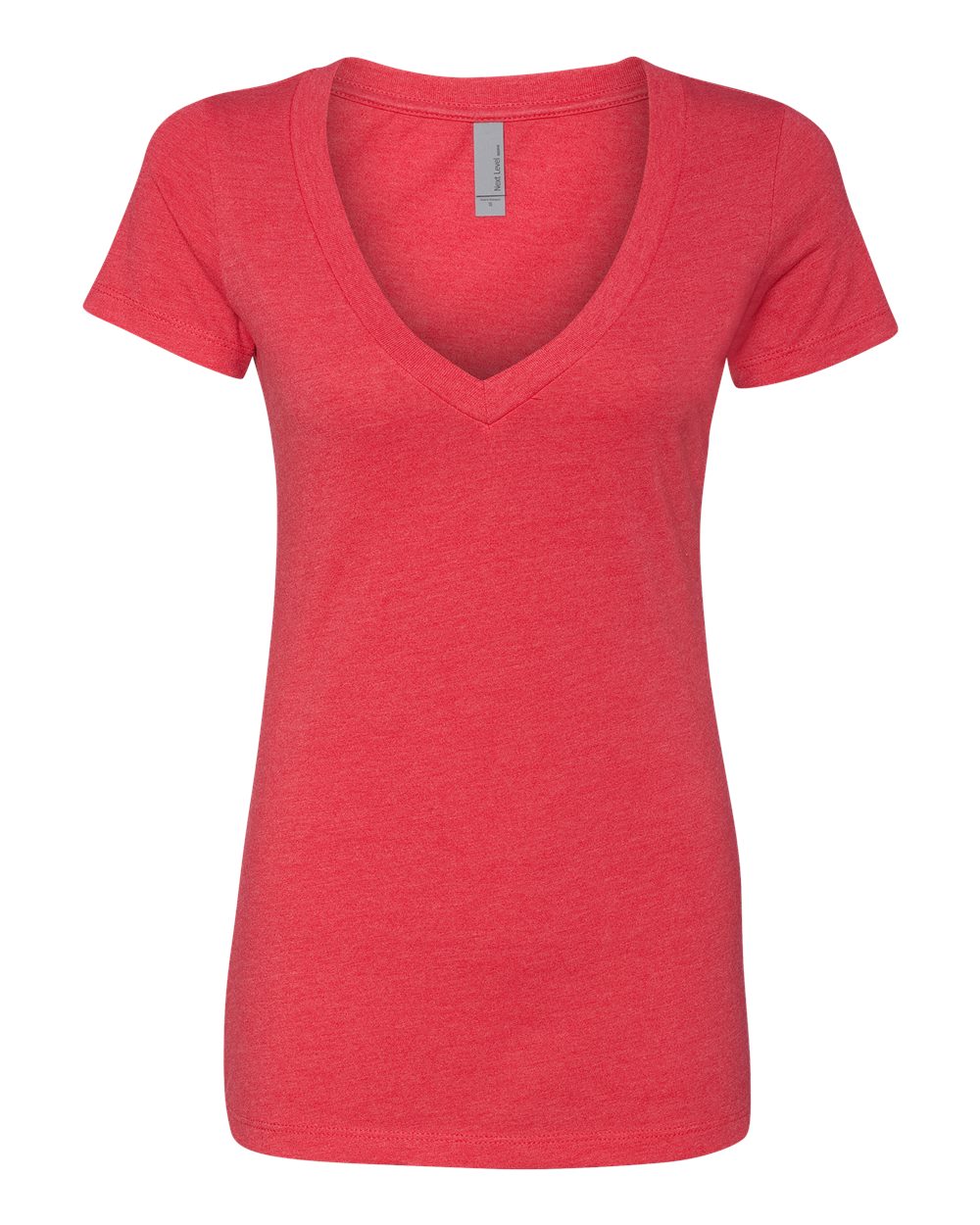 Women's CVC Deep V-Neck Tee - 6640 28