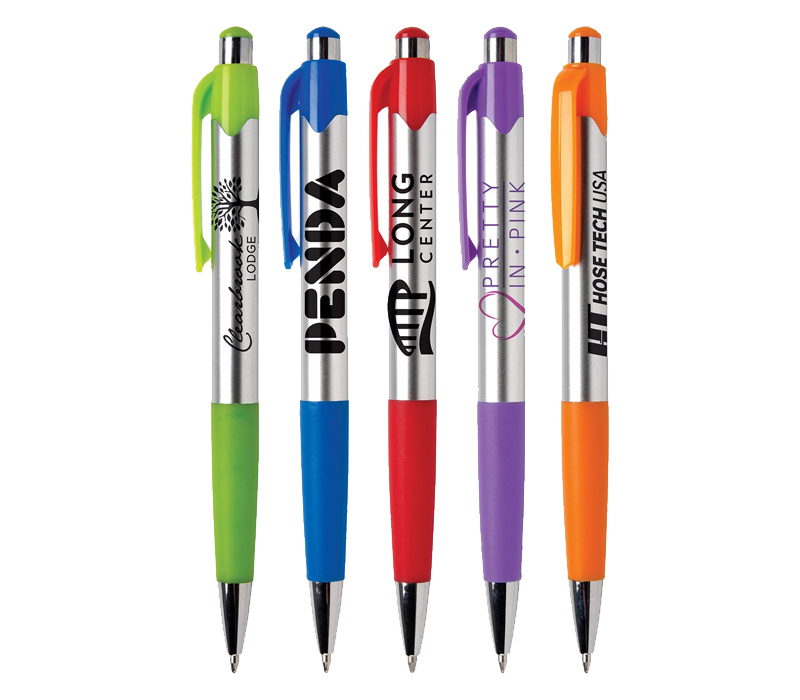 Silver Tone Grip Pen - Domestic 2
