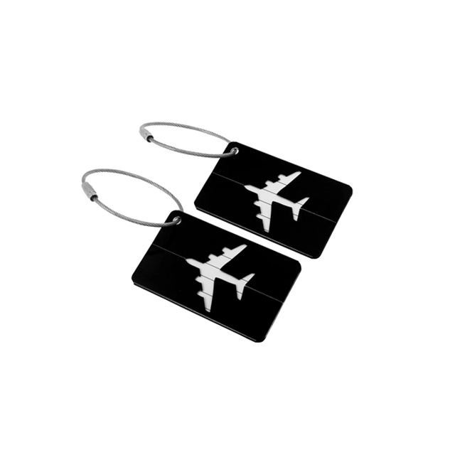 Airplane Aluminum Luggage Tag 1