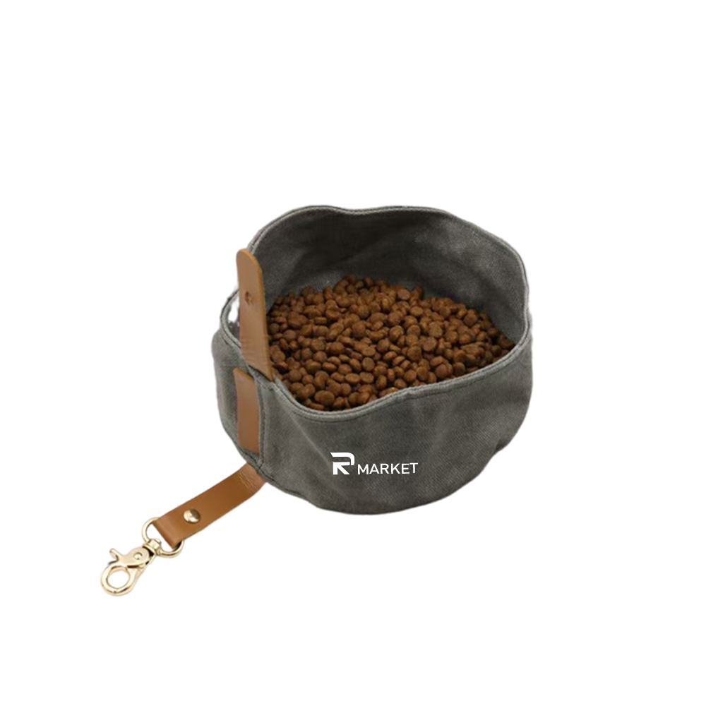 Packable Canvas Pet Bowl 2