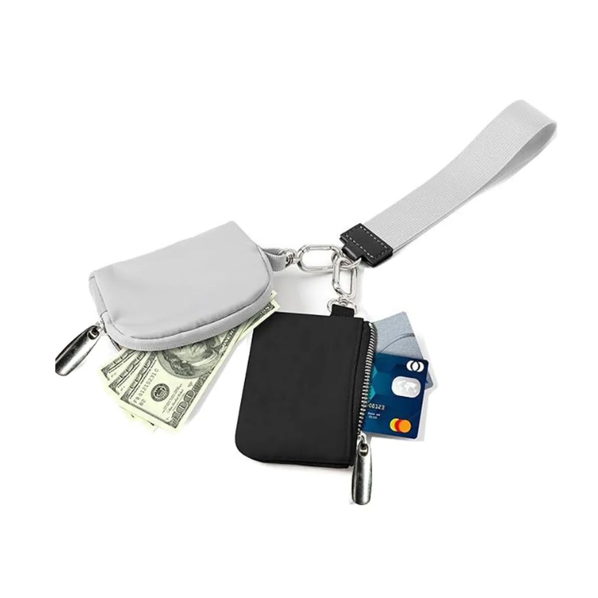 Portable Keychain Wallet Women Detachable Mini Zipper 7