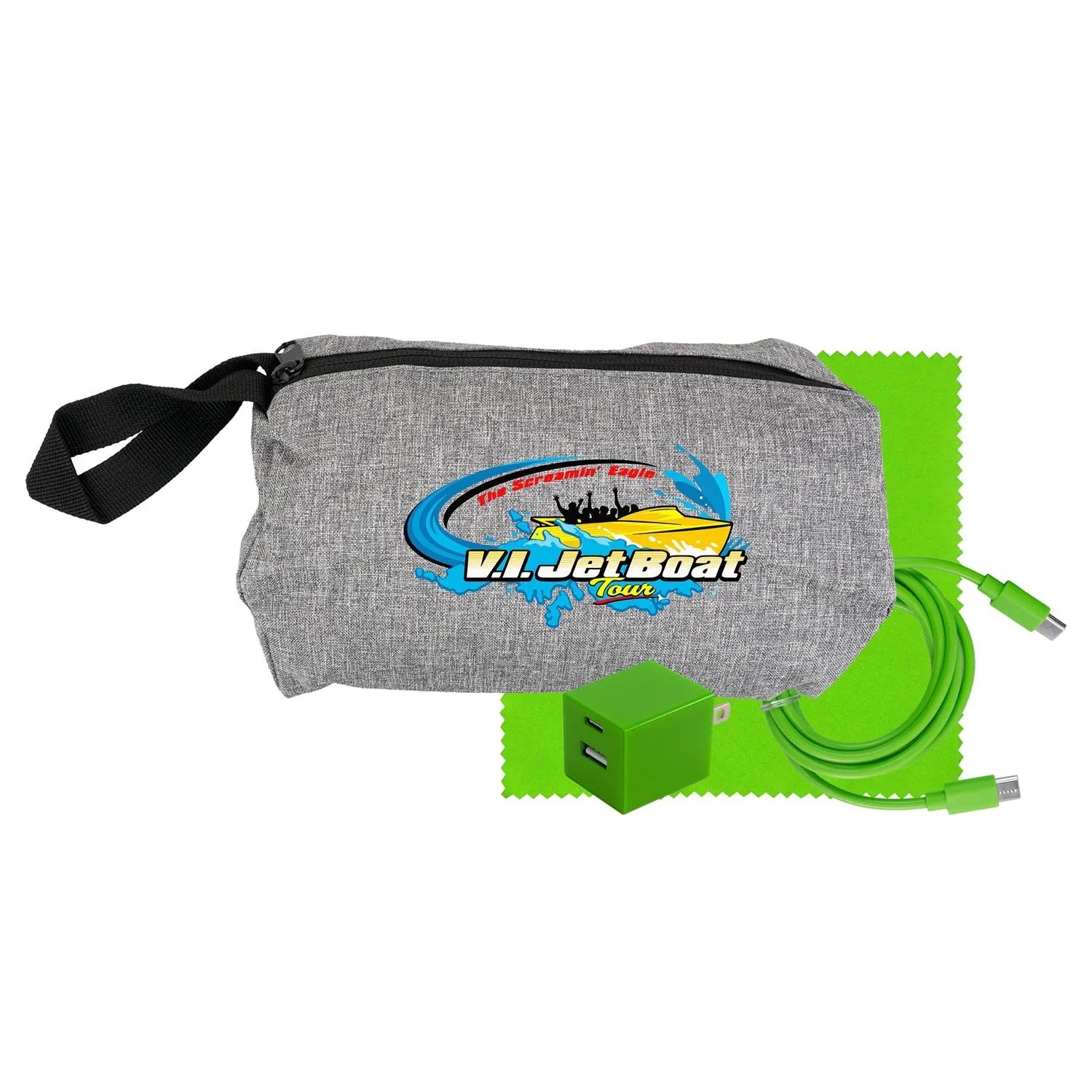 Travel A+C to C Cable, Wall & Cloth Set 16