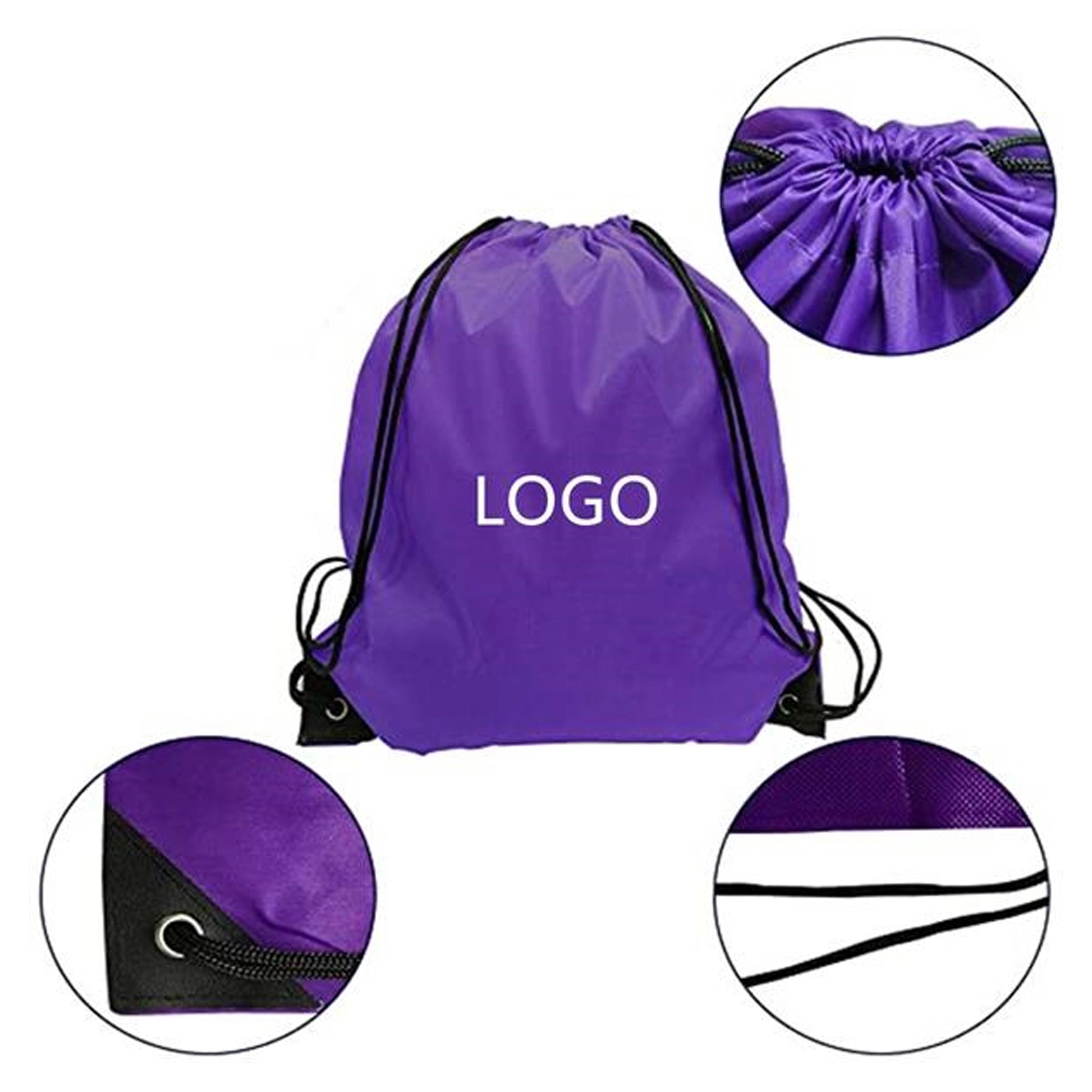Custom Portable Drawstring Bag 2