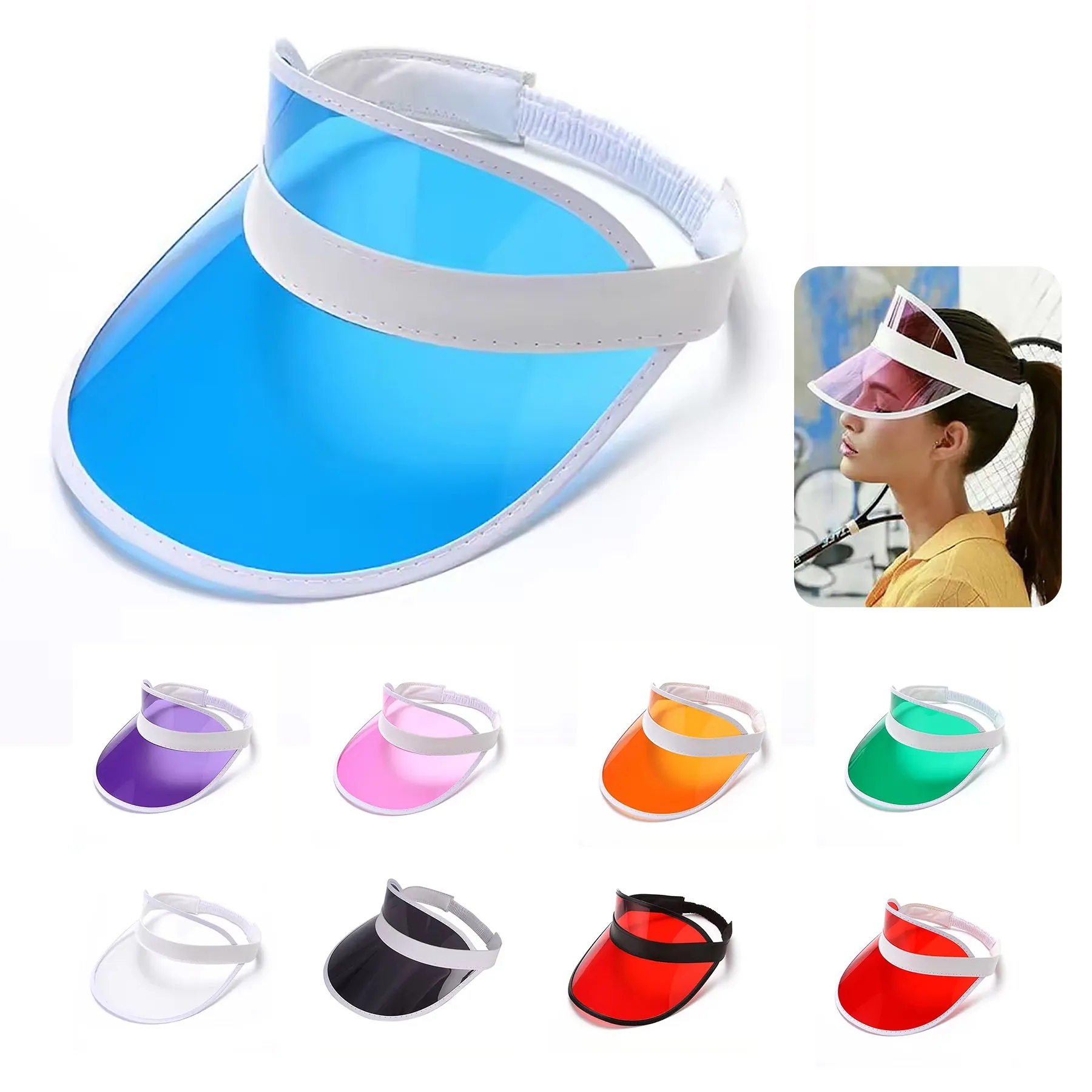 Clear UV Protection Visor Cap 2
