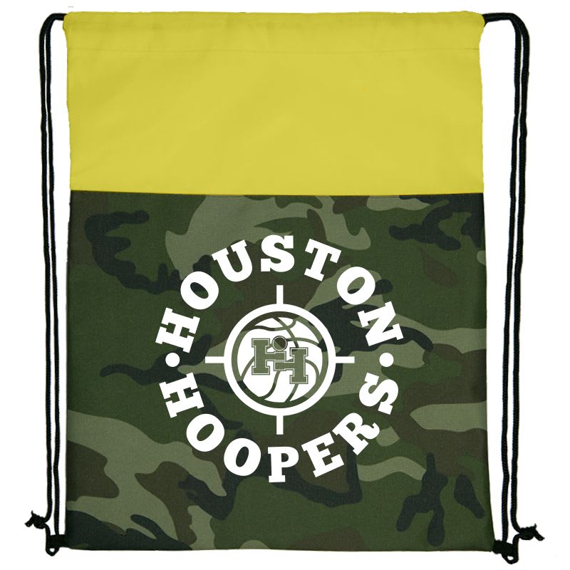 Colored Camo Drawstring Tote Bags 4