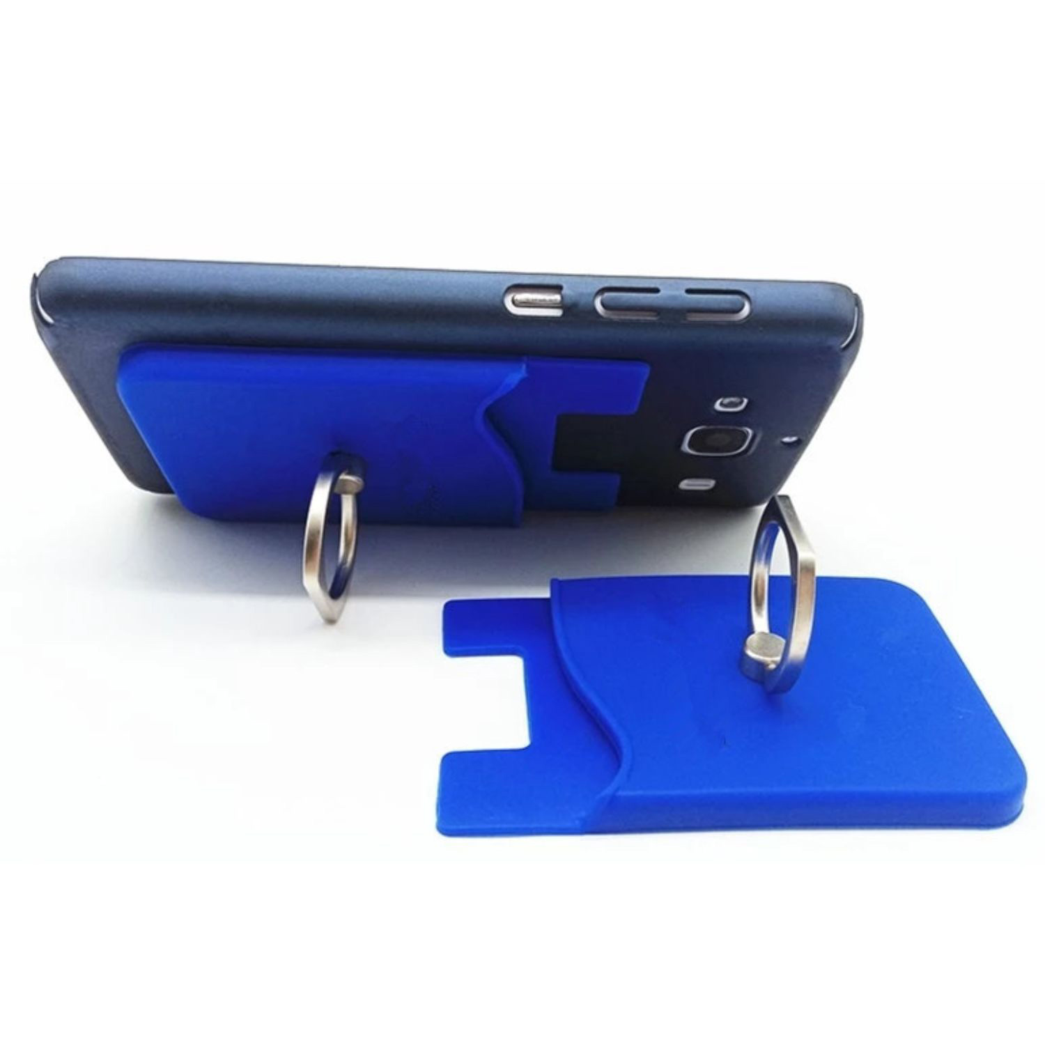 Silicone Phone Wallet With Finger Ring Stand 3