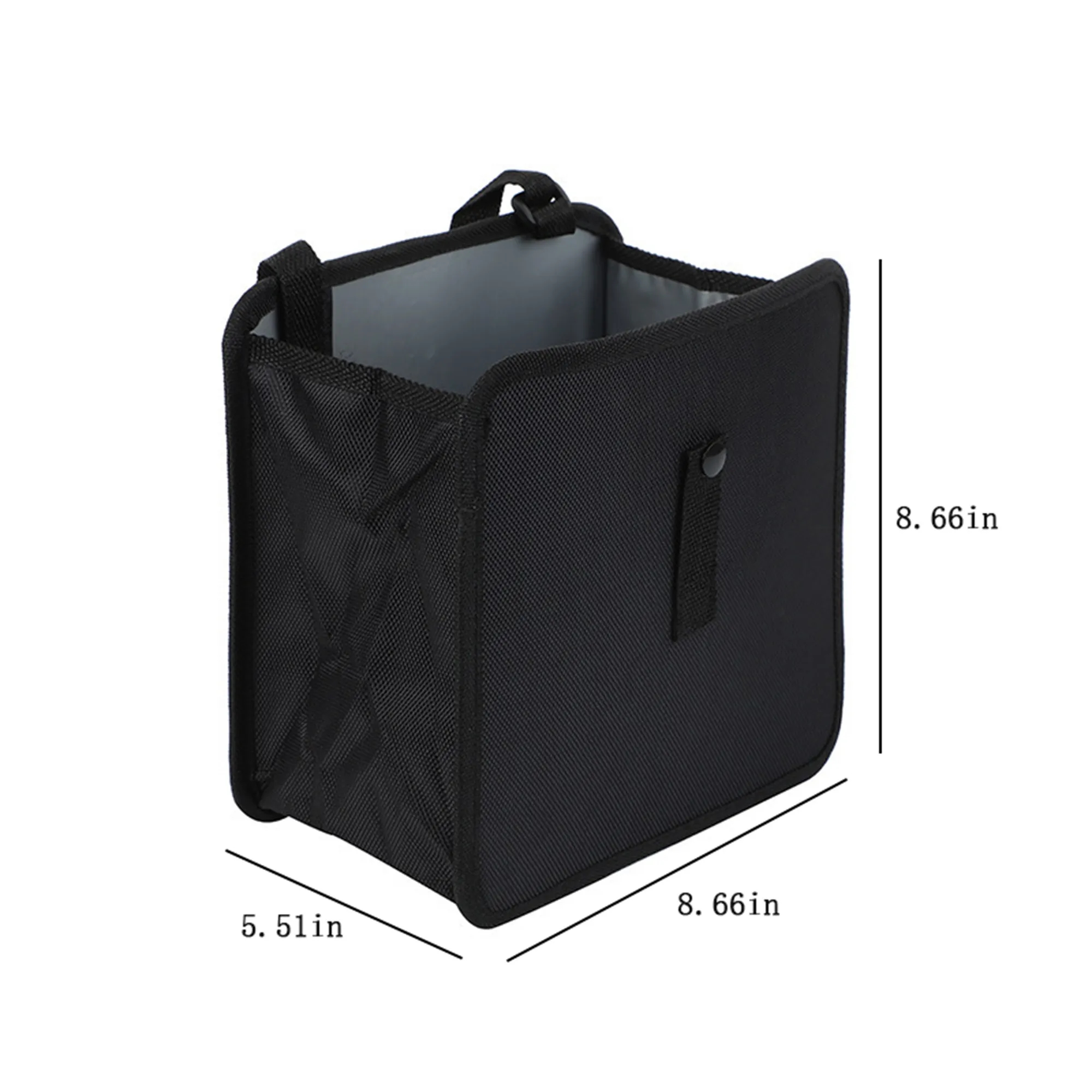 FoldBin: Logo-Printed Car Trash Can & Multi-Storage 3