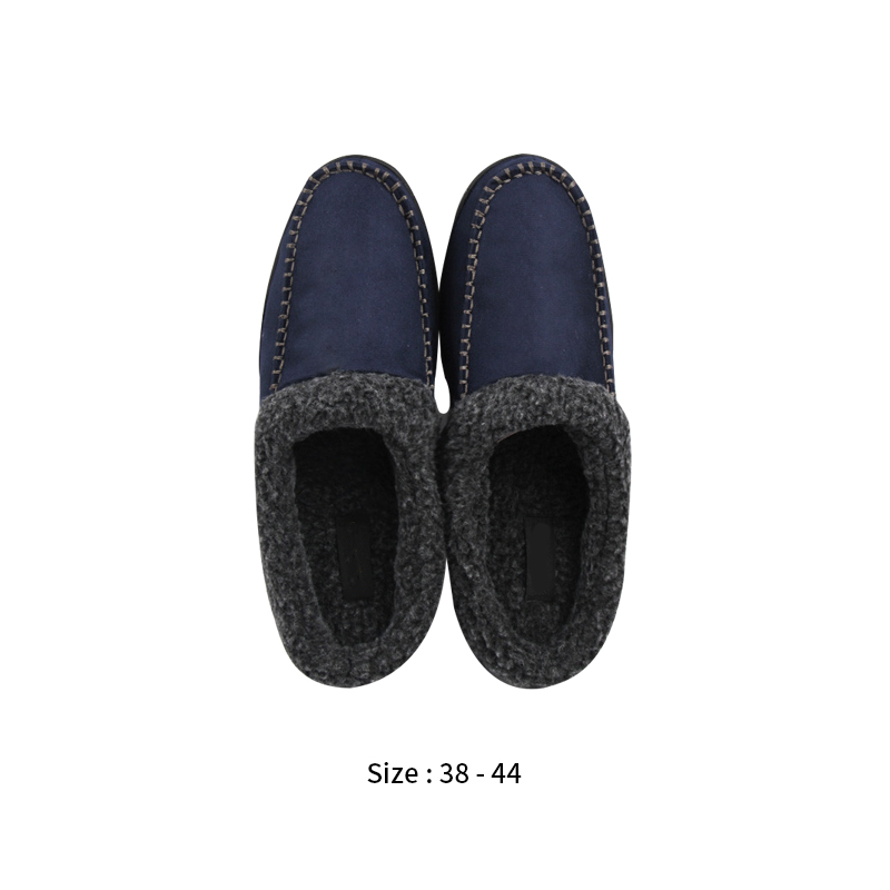 Men's Comfy Fuzzy House Slipper Scuff Memory Foam Slip on Wa 3