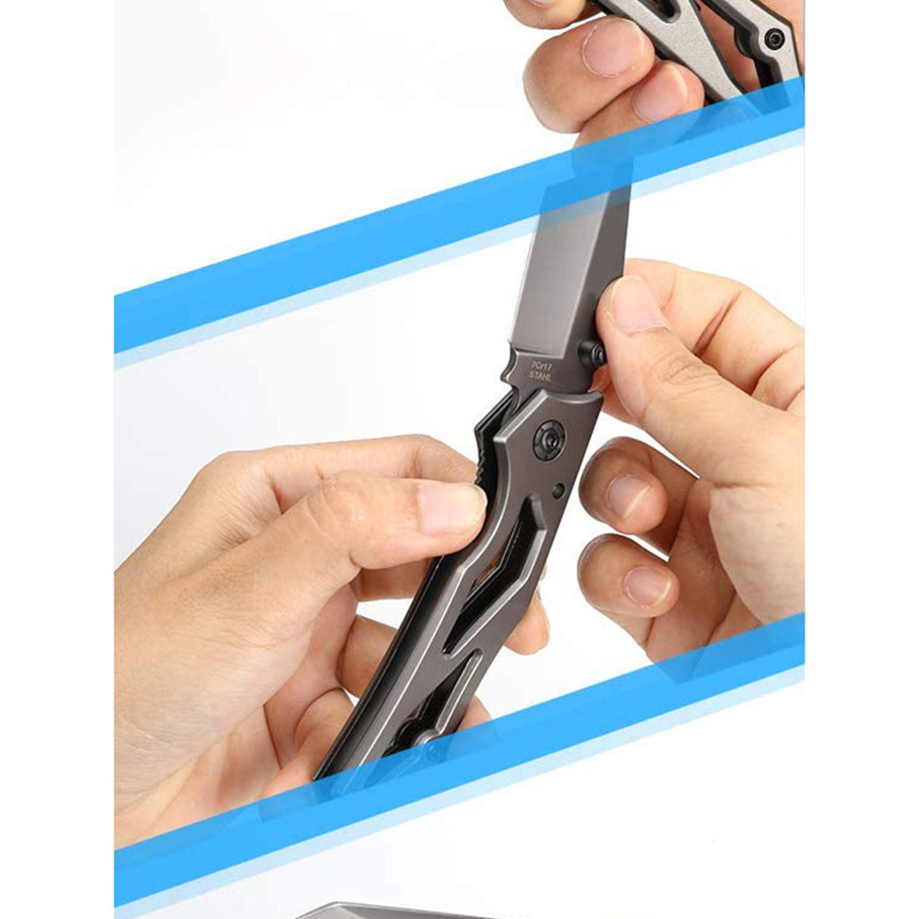 Foldable Knife w/ Buckle 2