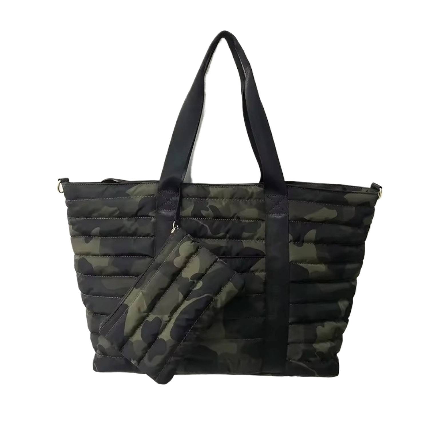 Custom Soft Puffer Tote Bag for Women w/ Purse, custom tote bag with logo imprint 5