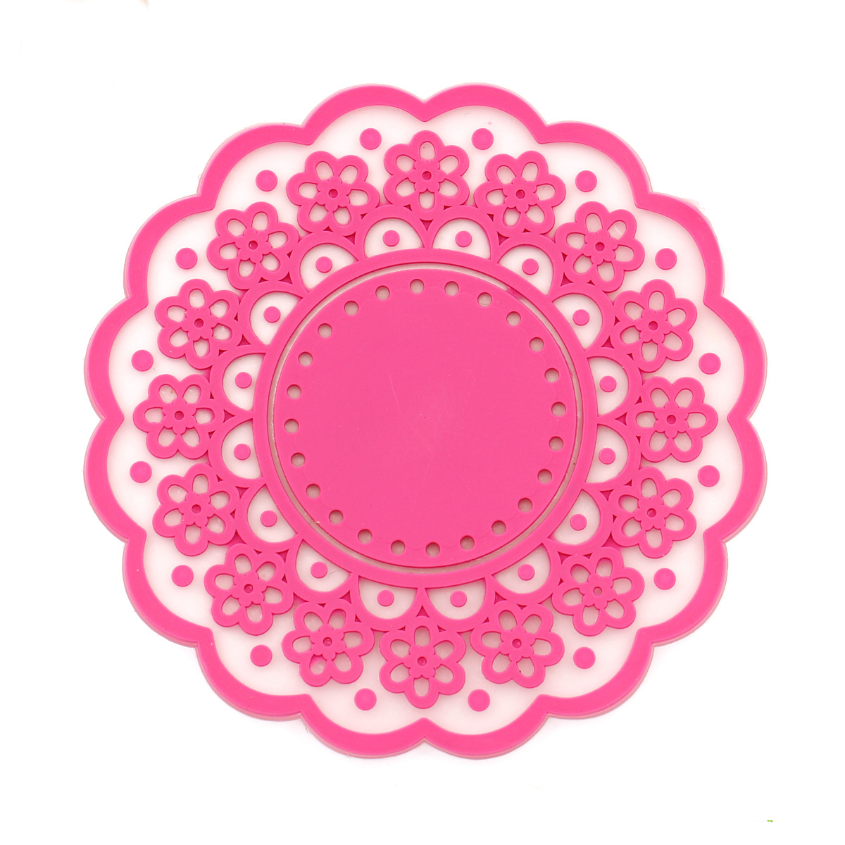 Round Flower Shape Cup Coaster 10