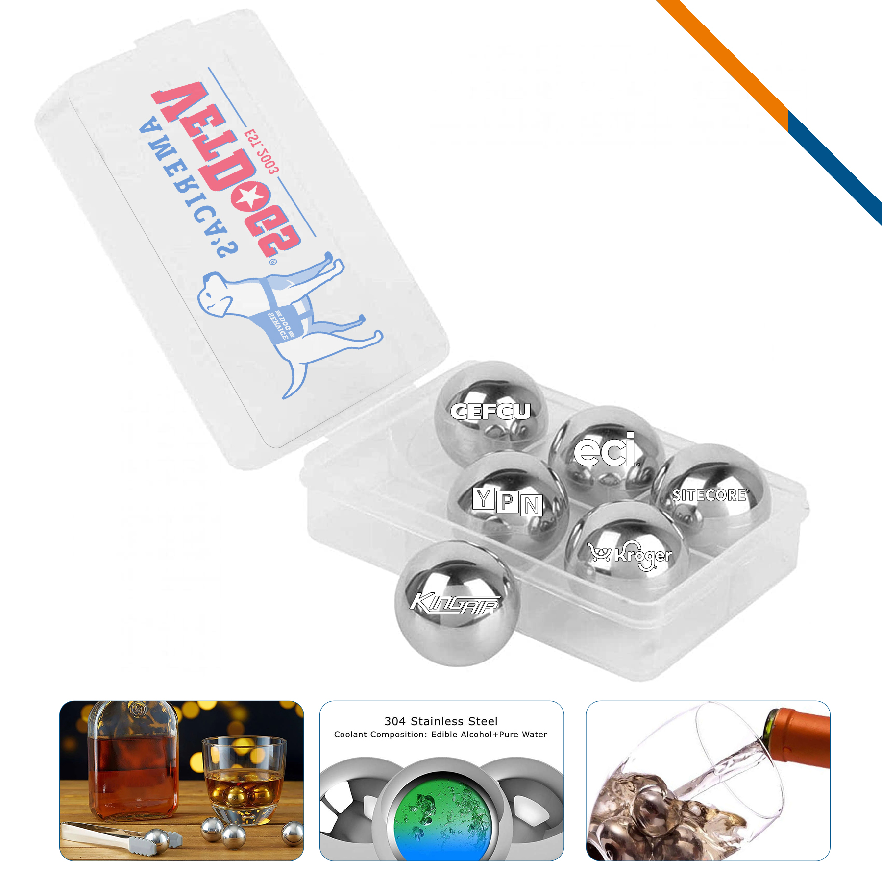 Etin Stainless Steel Ice Ball 3