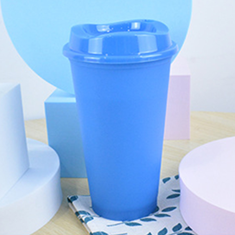 450ML 16 Oz Color Plastic Cup Temperature Sensitive Milk Tea Cup 2