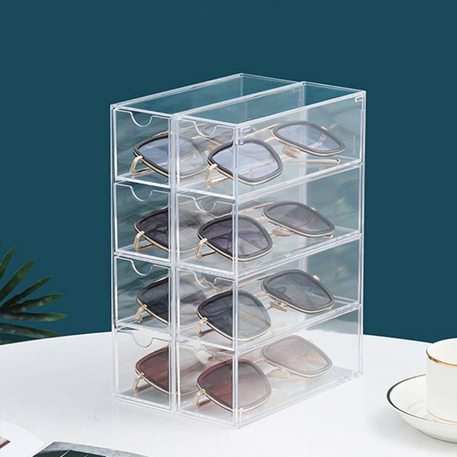 Acrylic Sunglasses and Glasses Custom Storage Case 2