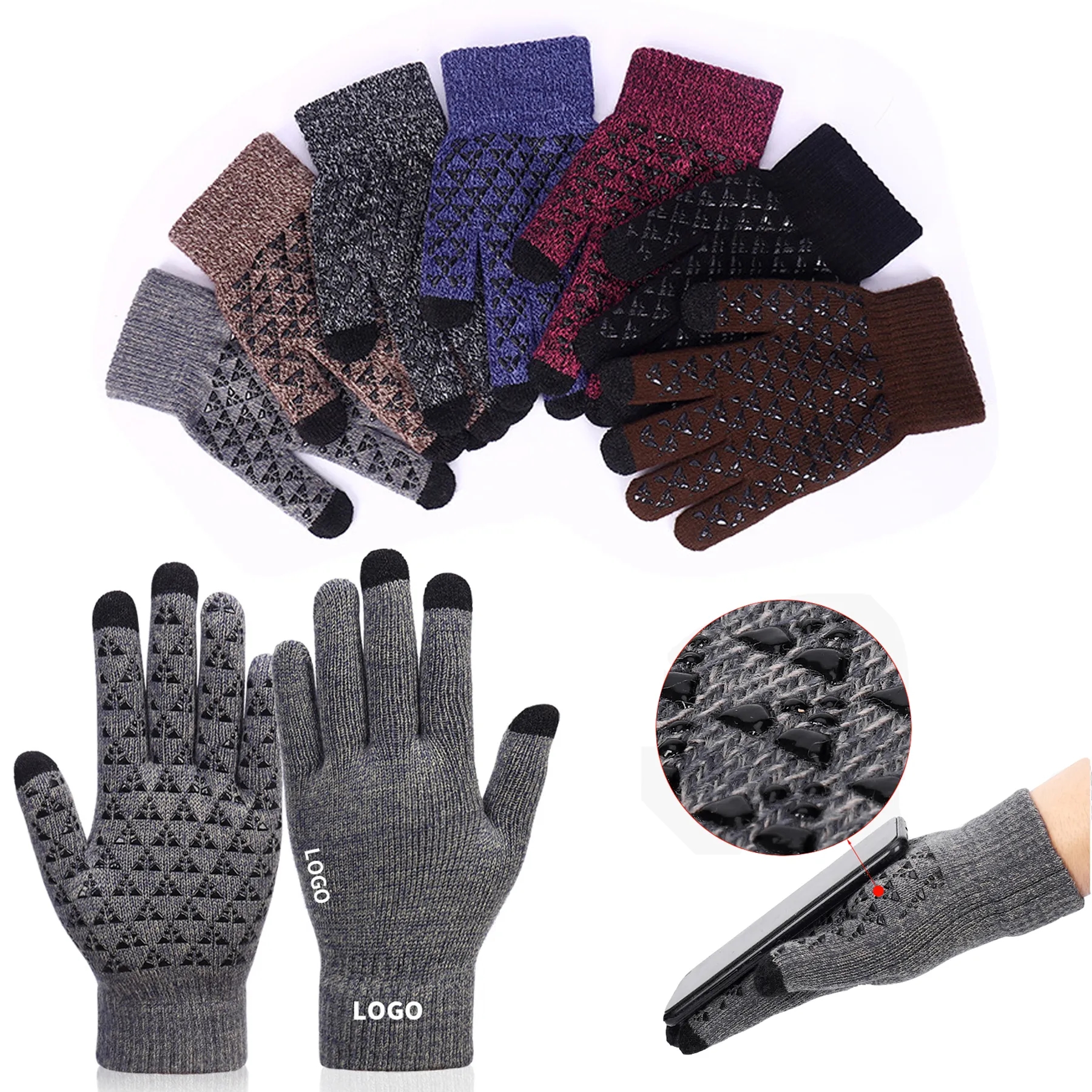 Winter Knit Touchscreen Gloves