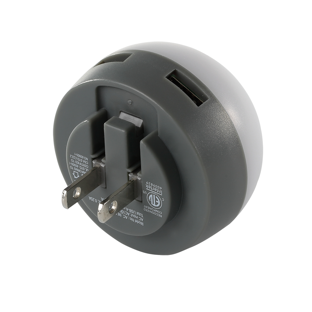 Ludlam ETL 2-Port Wall Charger Night Light 11