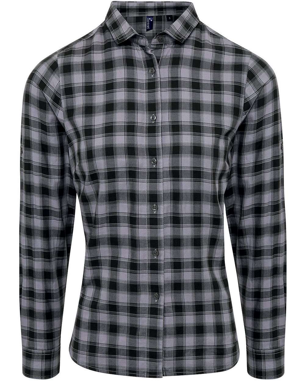 Women's Mulligan Check Cotton Dress Shirt - RP350 36