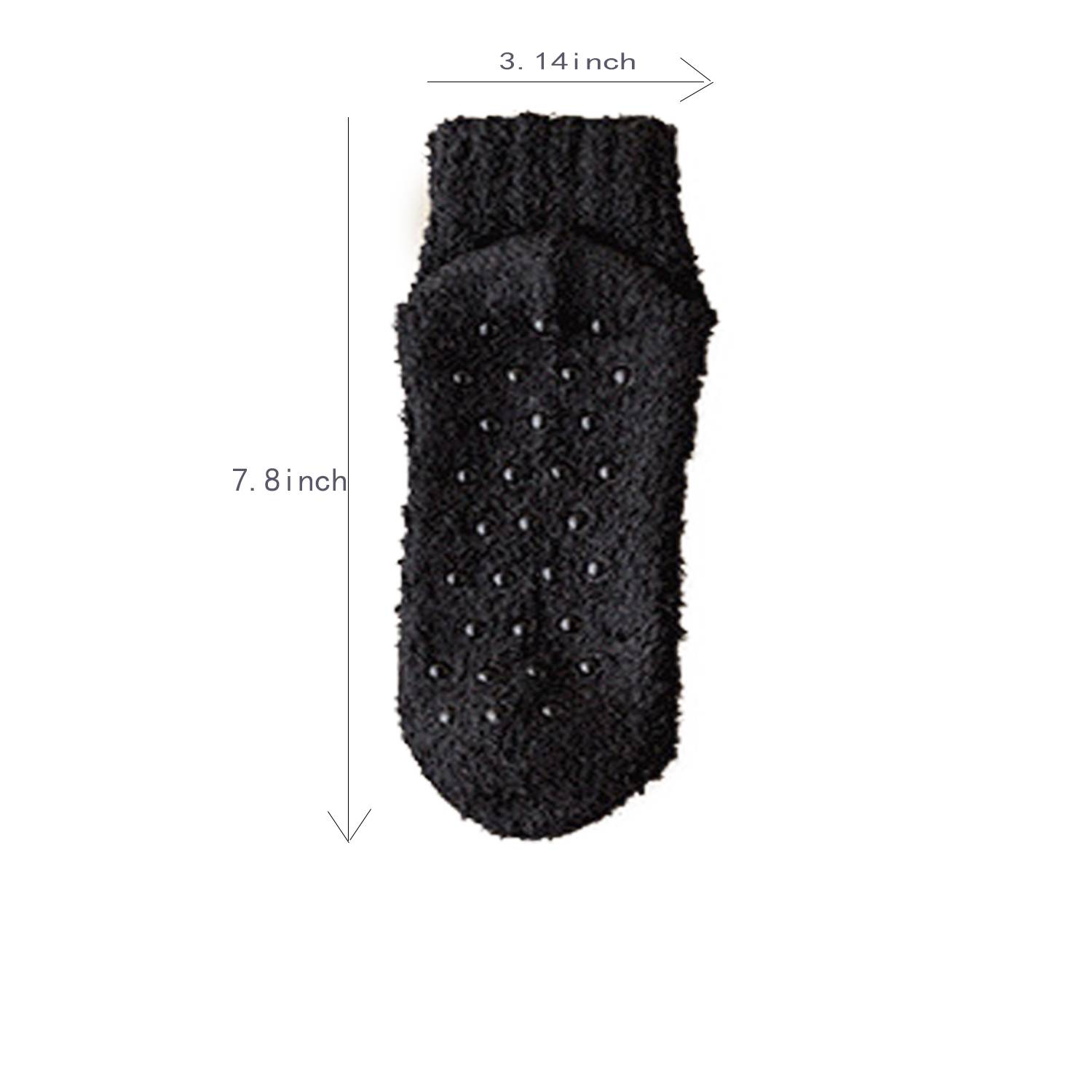 Fuzzy tread sock 3