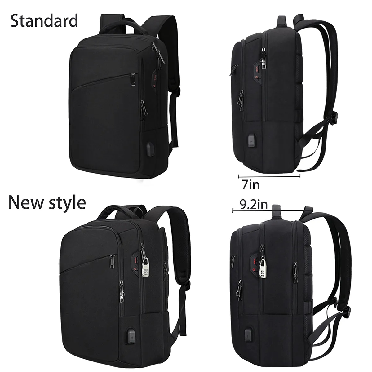 31L Anti Theft Business Travel Backpacks With Charging Port 2