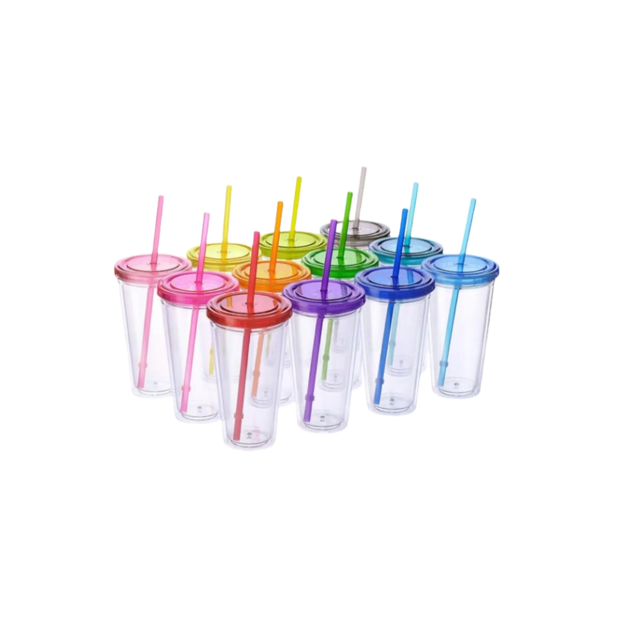 Reusable Transparent Double Layer Cup 3