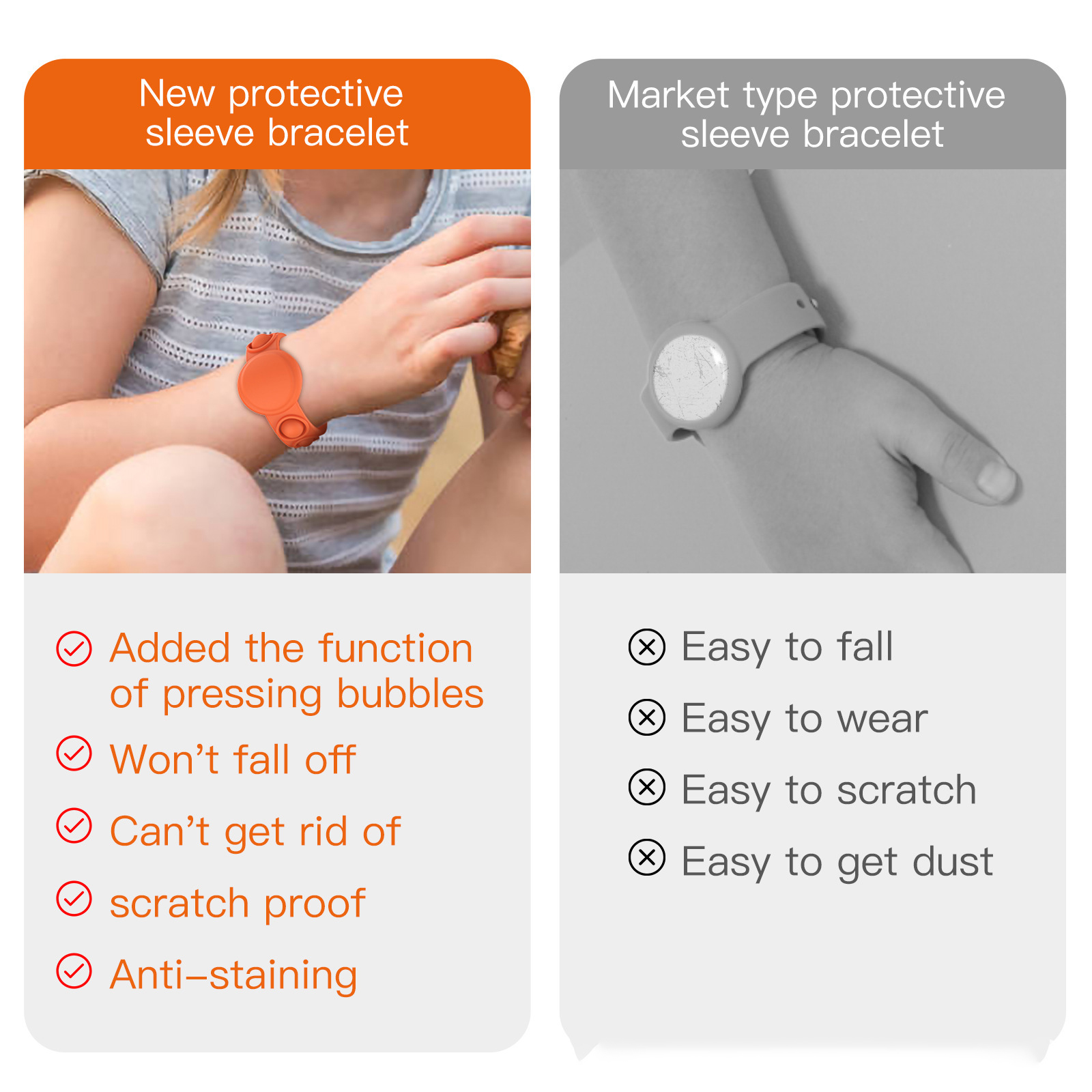 Multifunctional Airtag Protective Case Silicone Sleeve Bracket/ Bubble Push 3