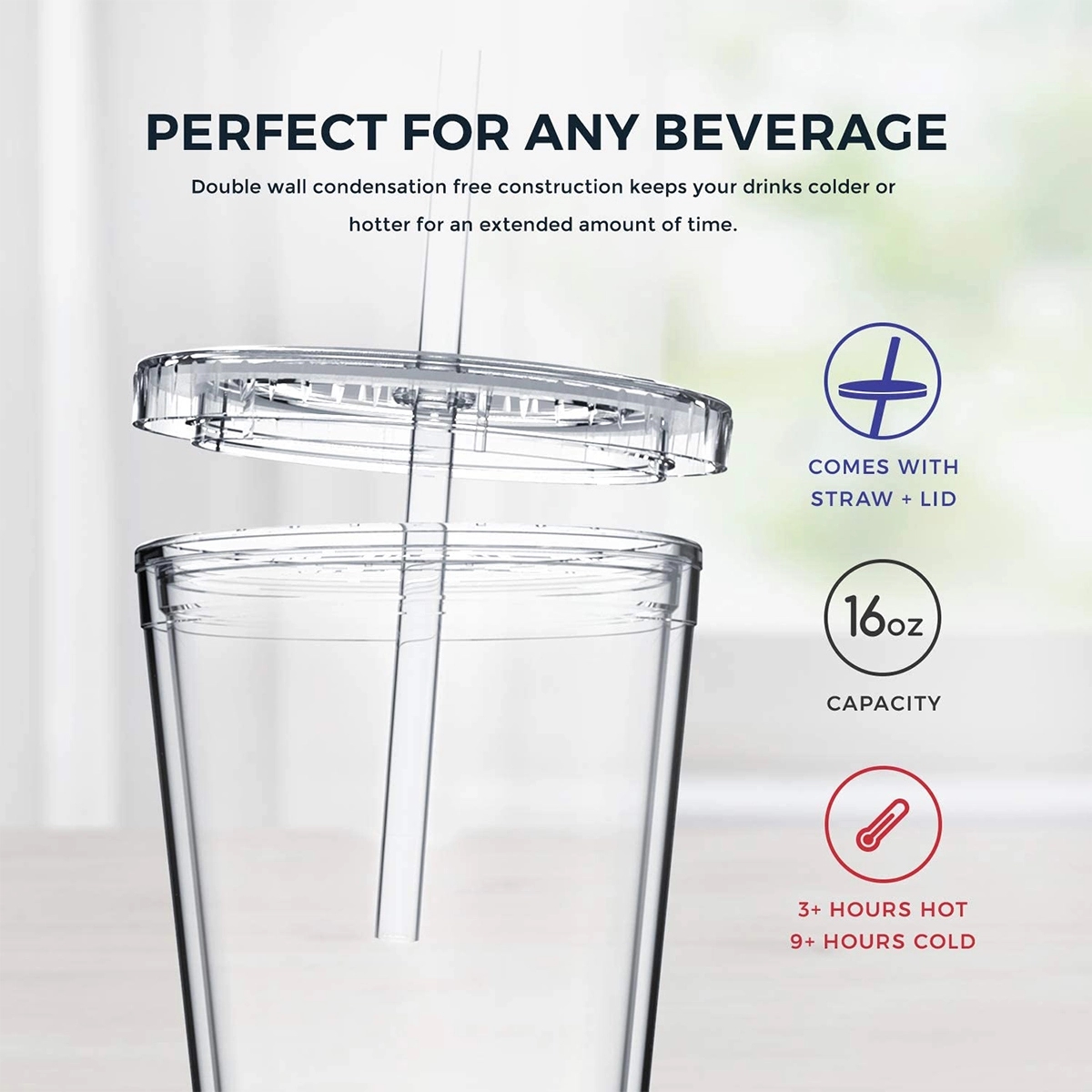 16 Oz Classic Insulated Tumblers Double Wall Acryli 4