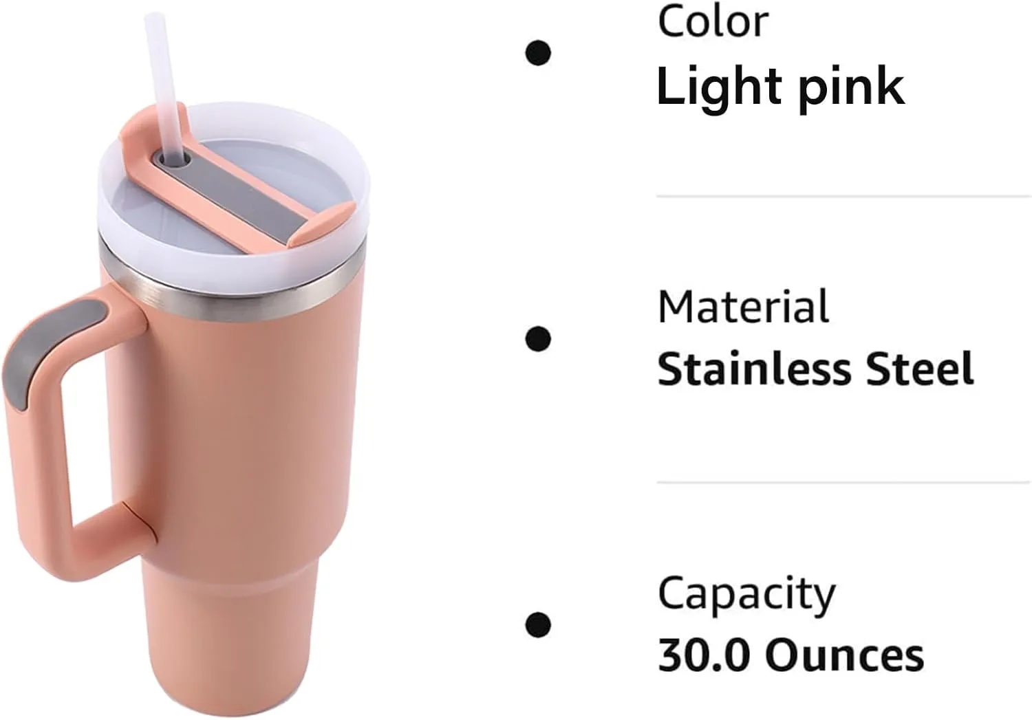 30 oz Cup Stainless Steel Water Bottle With Straw 5