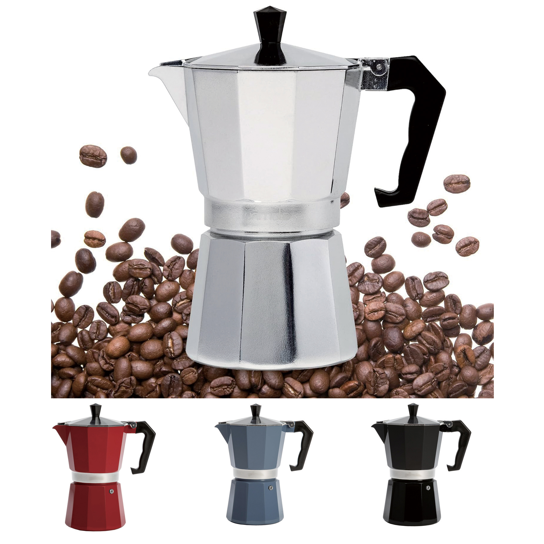 Classic Stovetop Espresso and Coffee Maker 1