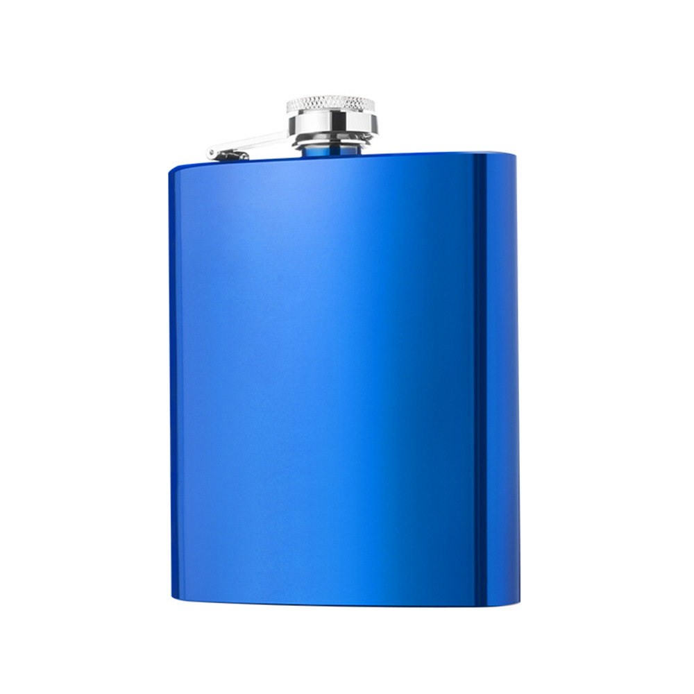 Stainless Steel Pocket Flask With Captive Top 6 Oz 2