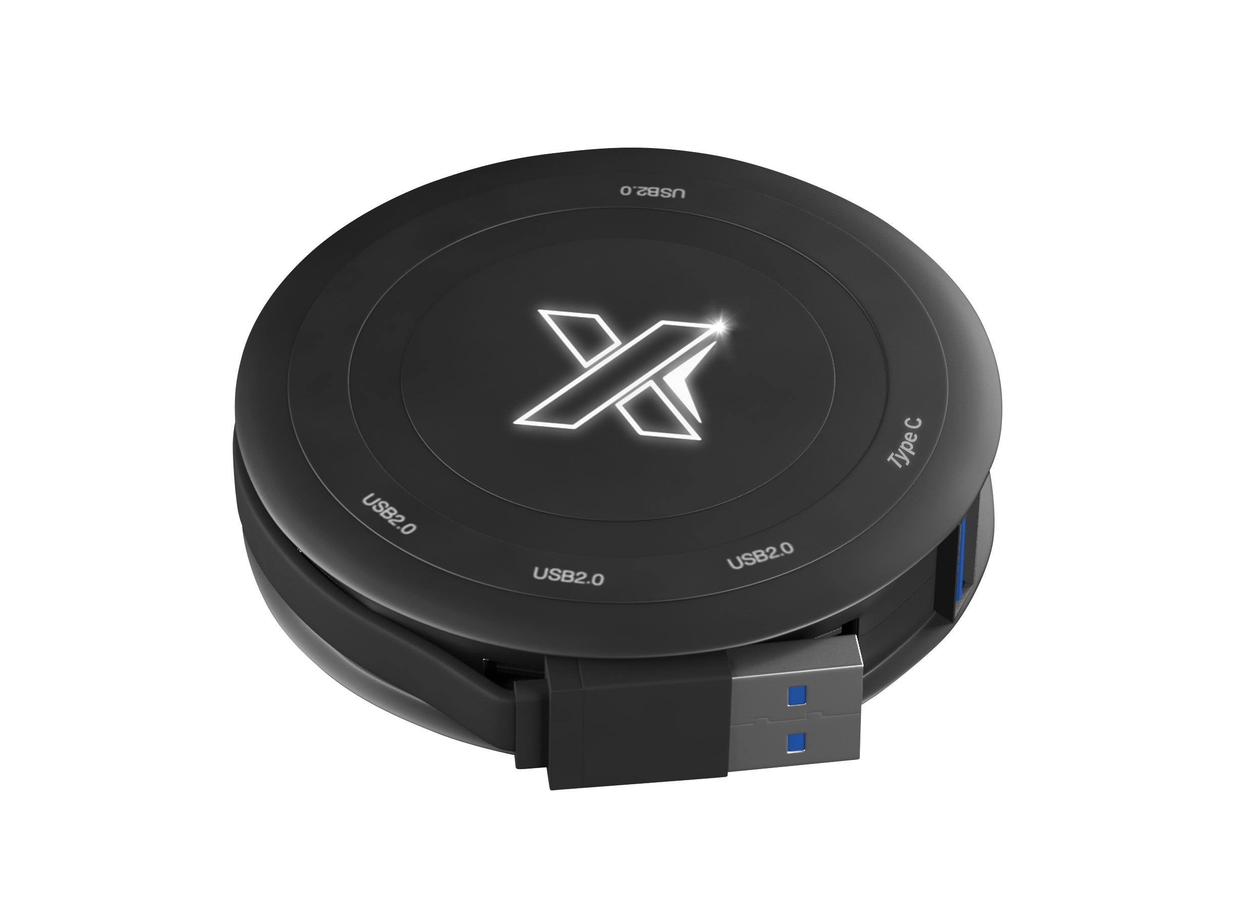 SCX Innovative Design™ Wireless Charger & 4 Hub 2.0 8
