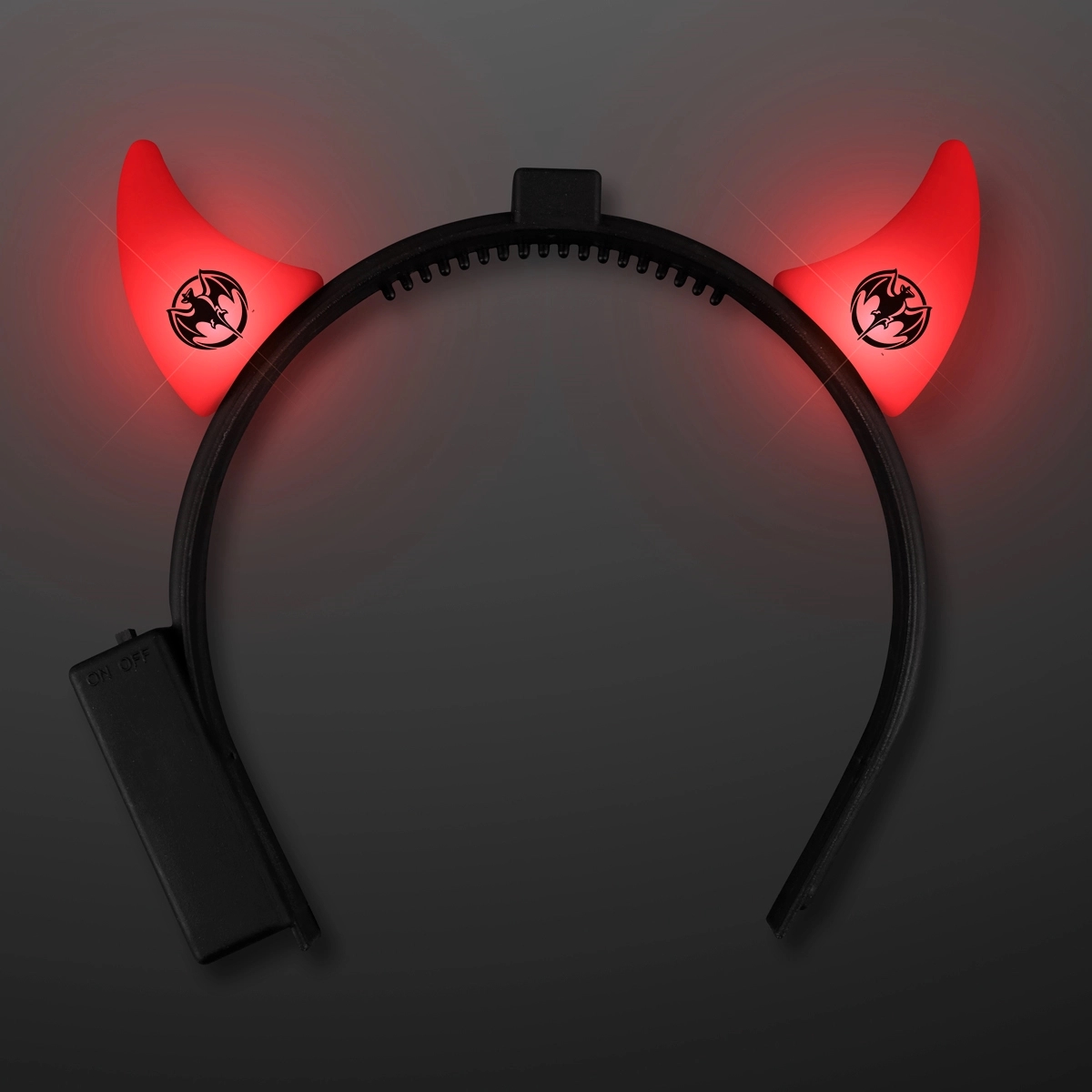 Light Up Red Devil Horns 2