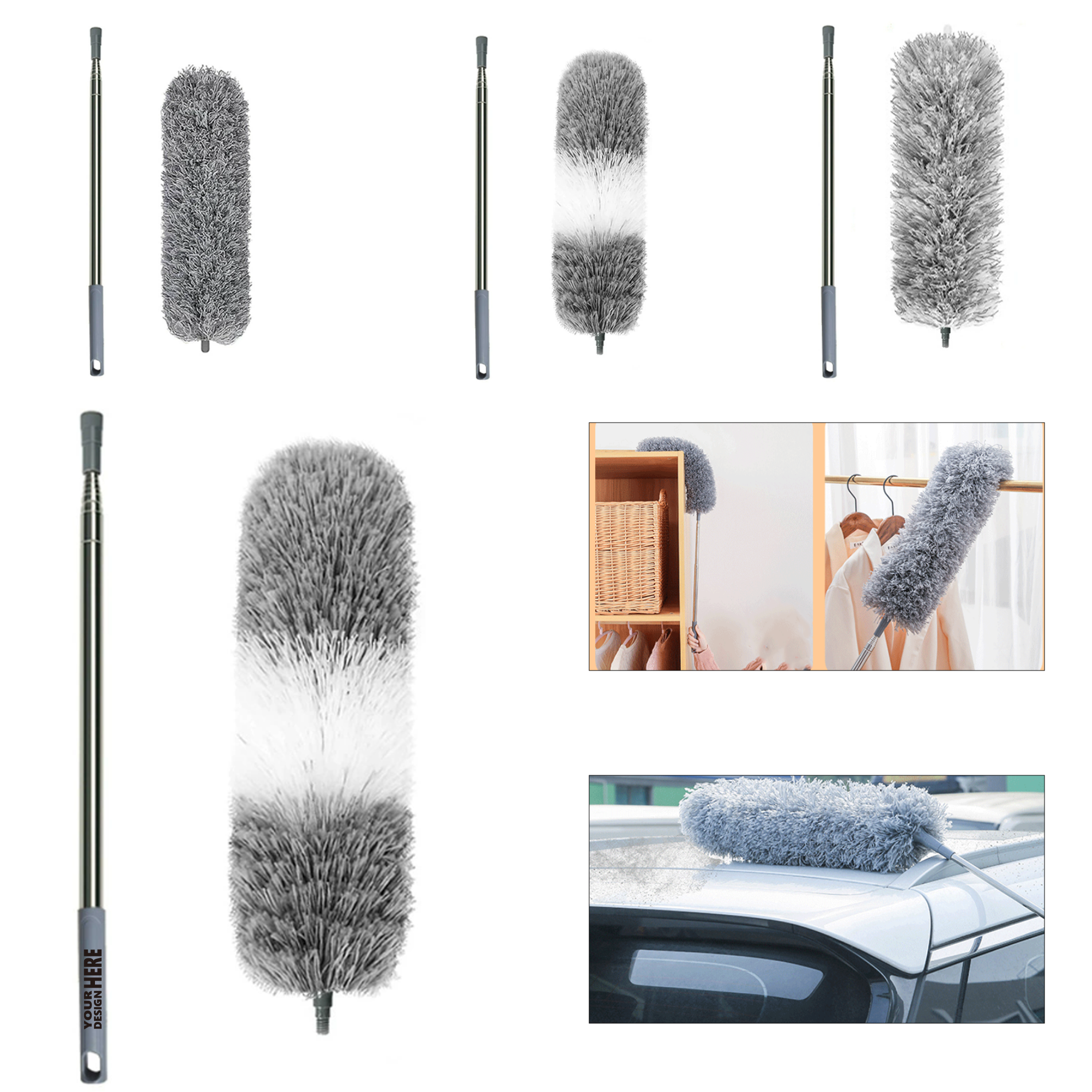 Extendable Dust Duster with Microfiber 2