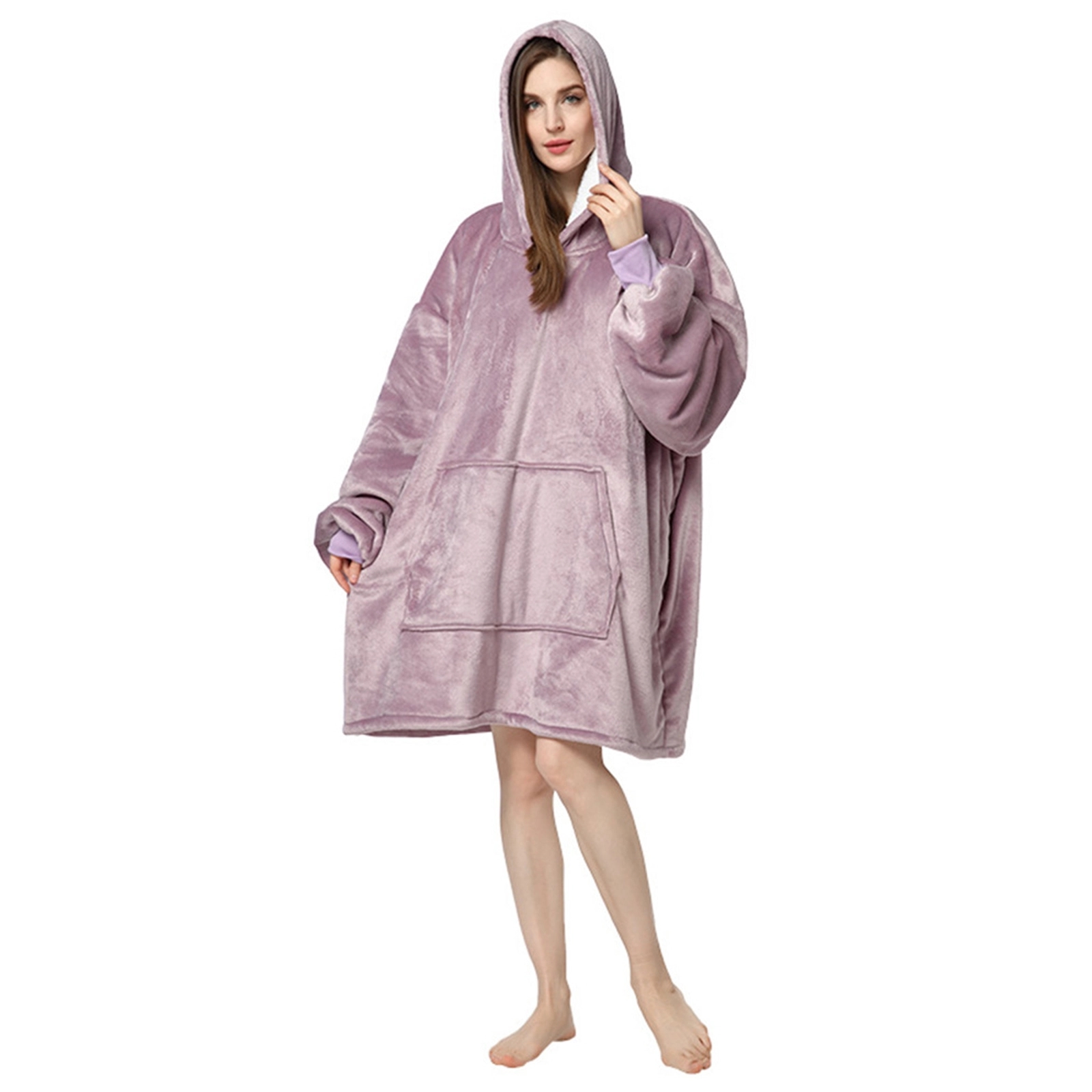 Wearable Blanket Sweatshirt With Big Pocket 3
