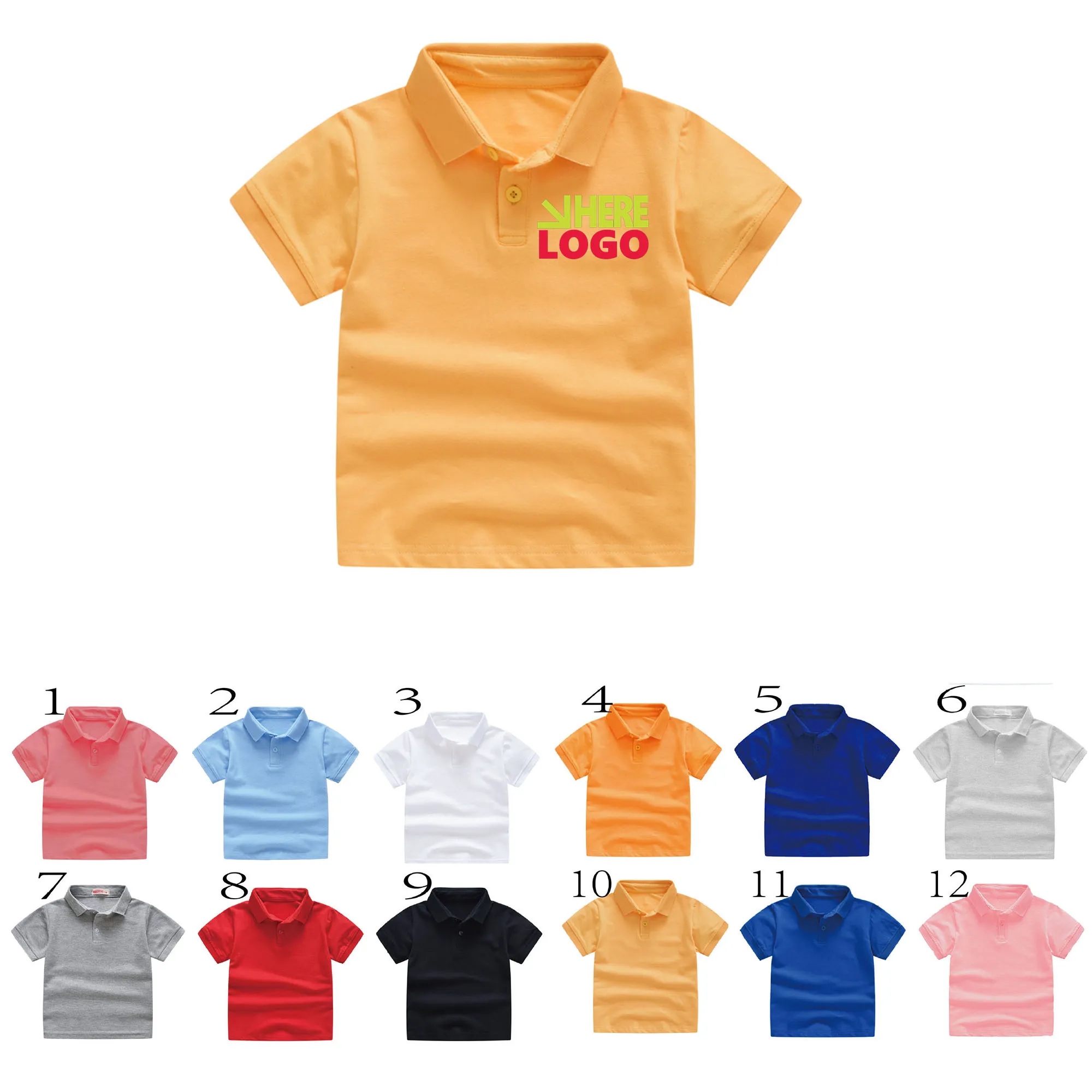Short Sleeve Polo School Uniforms T Shirt 10