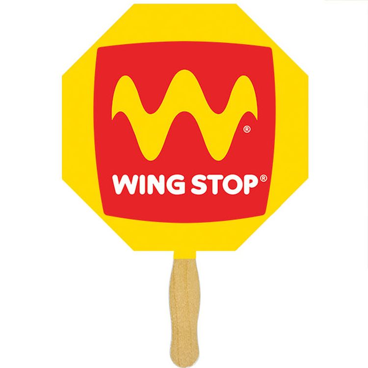 Octagon Glued Hand Fan (1 Side/ 1 imprint color)