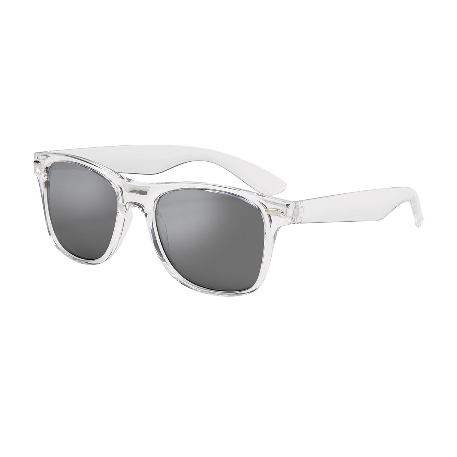 Mirrored Clear Frame Malibu Sunglasses 3