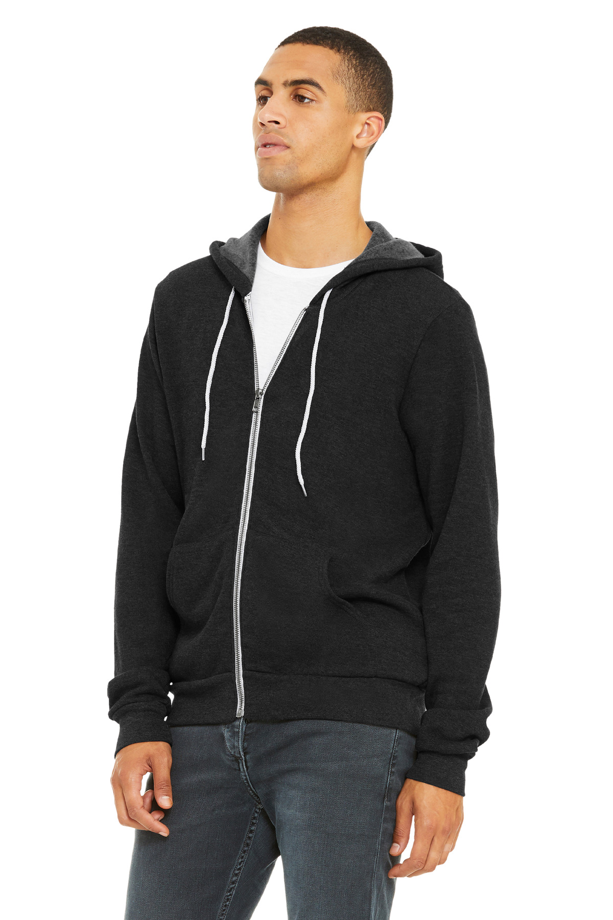 BELLA+CANVAS® Unisex Sponge Fleece Full-Zip Hoodie 11